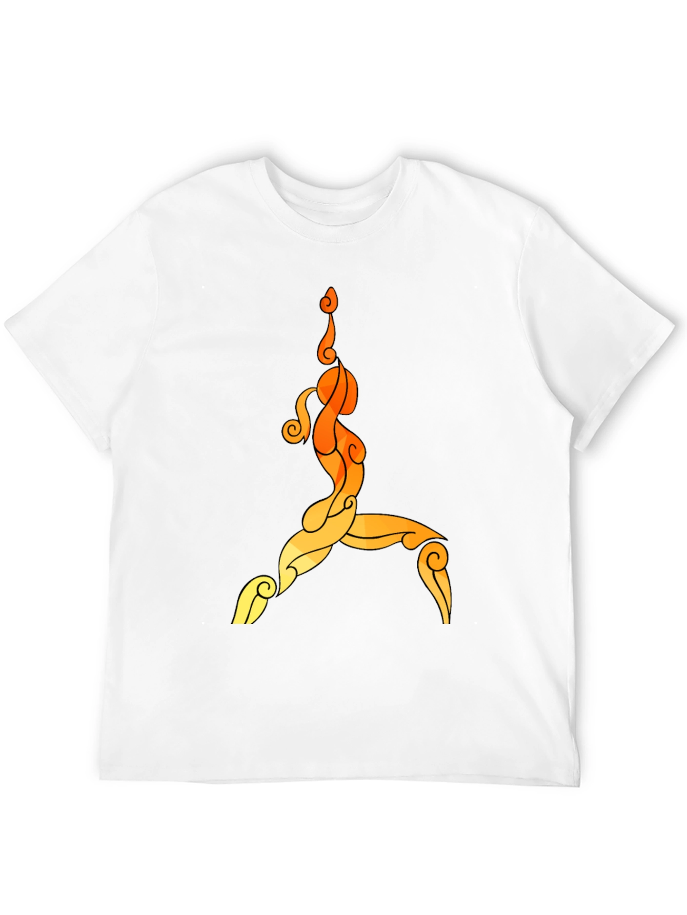 Yoga Pose Graphic Tee - Unisex Black T-Shirt