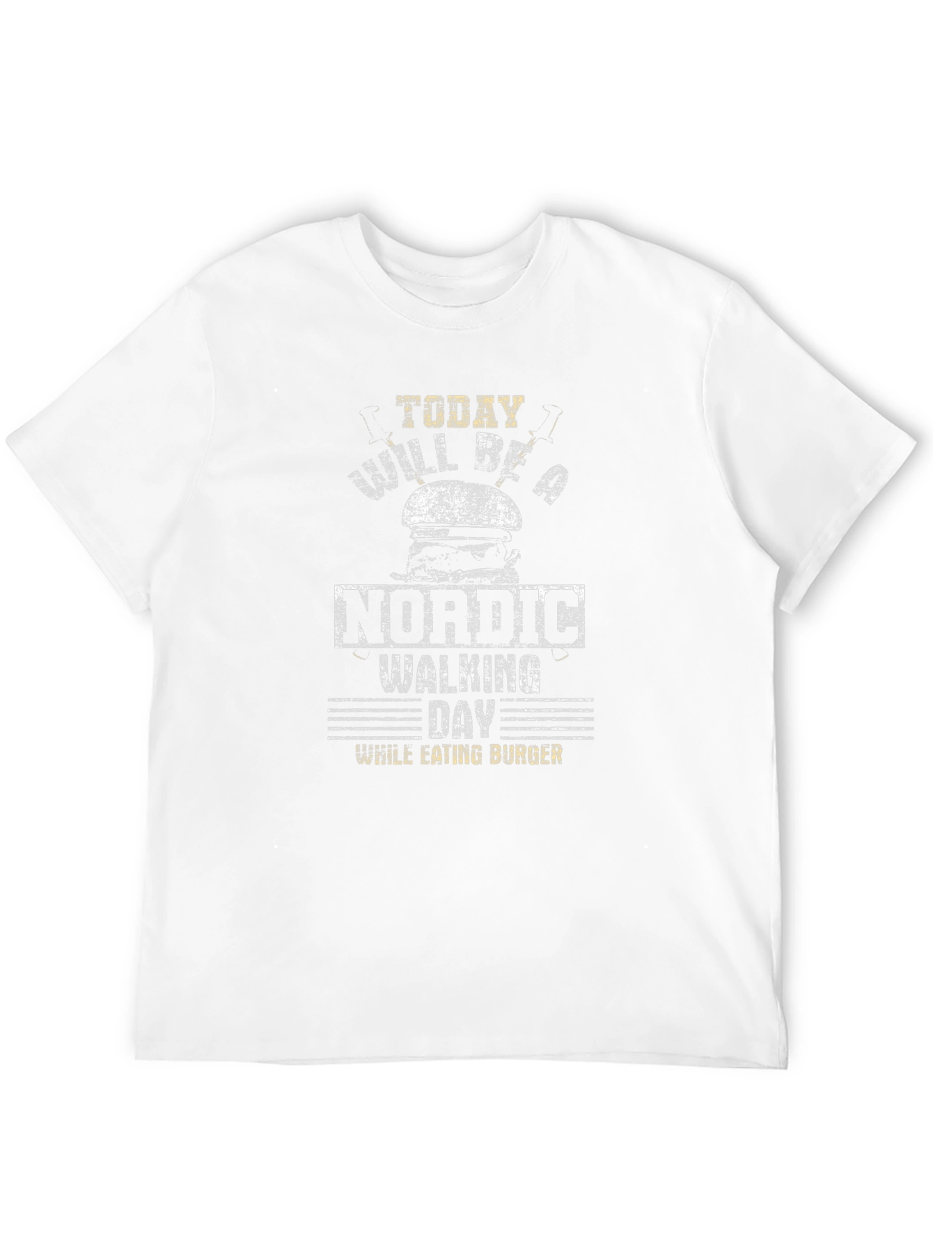 Nordic Walking Day Burger T-Shirt