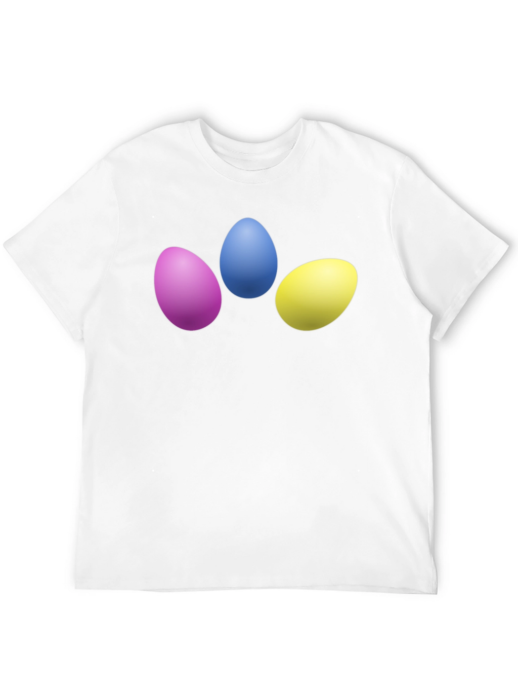 Easter Eggs Graphic Tee - Black Cotton T-Shirt
