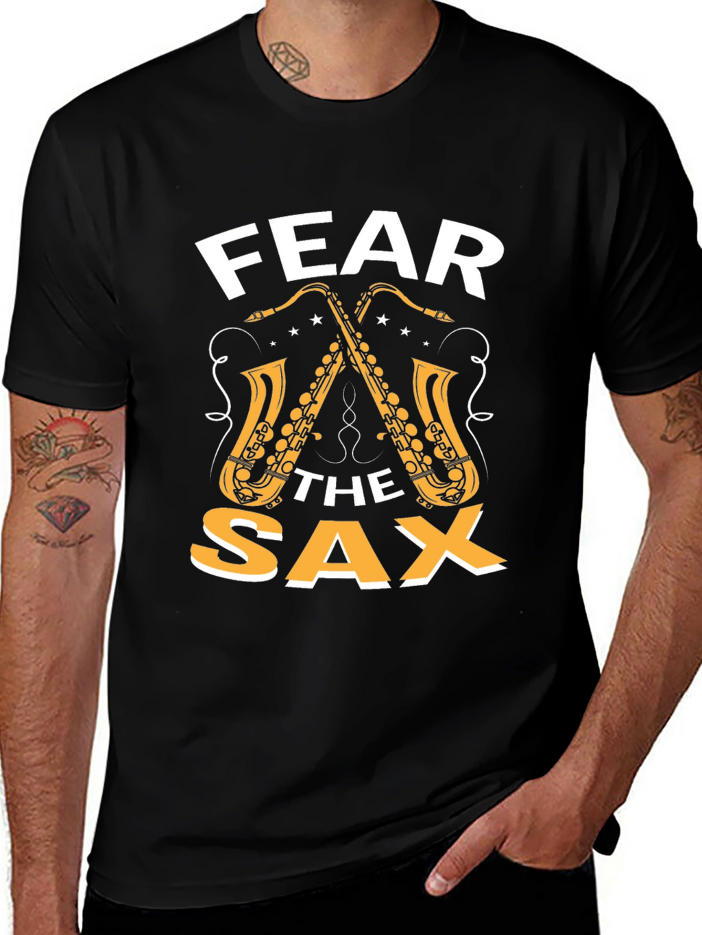 Fear The Sax T-Shirt - Music Lover Tee
