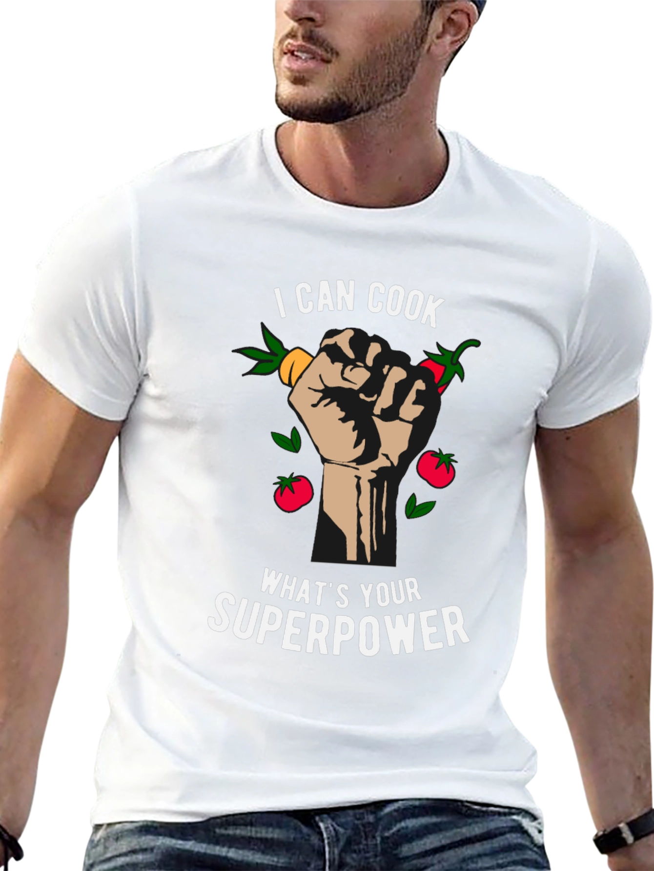 I Can Cook Whats Your Superpower Black T-Shirt