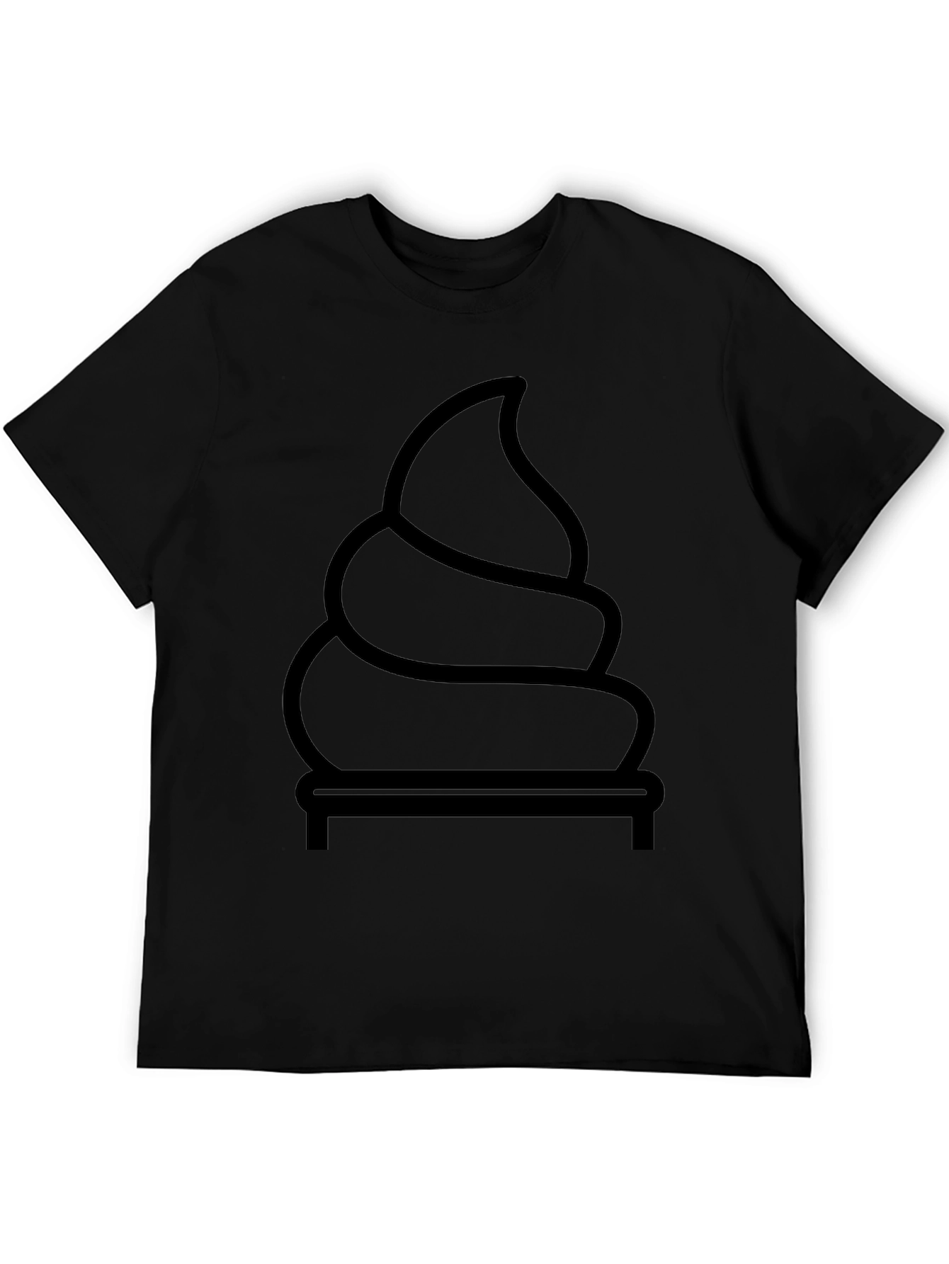 Funny Poop Emoji Graphic Tee - Black Cotton T-Shirt
