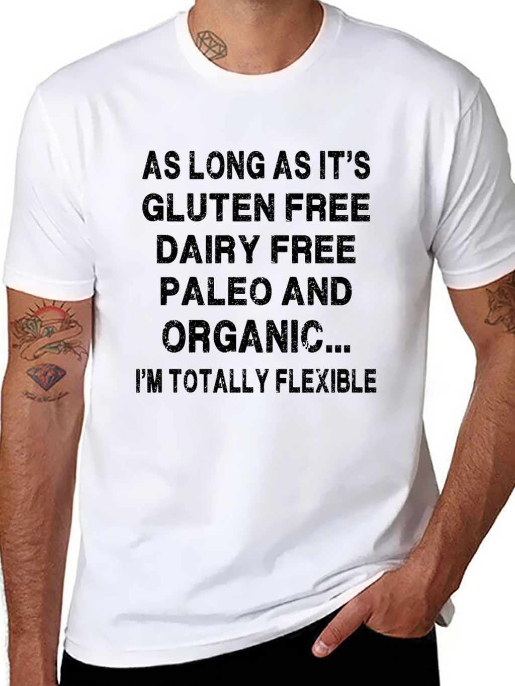 Gluten Dairy Free Organic T-Shirt Funny Foodie Tee