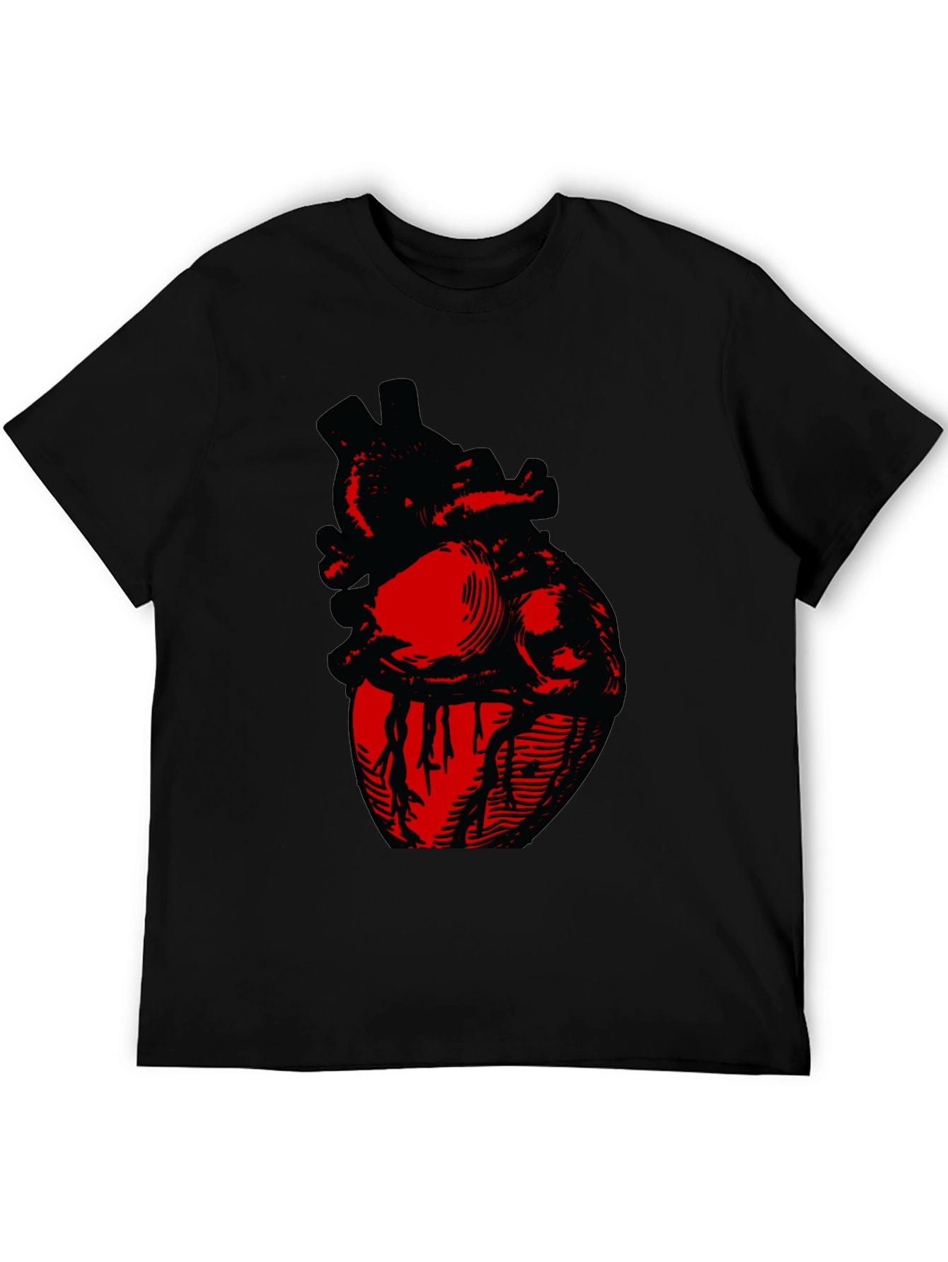 Anatomical Heart Graphic Tee - Bold Design
