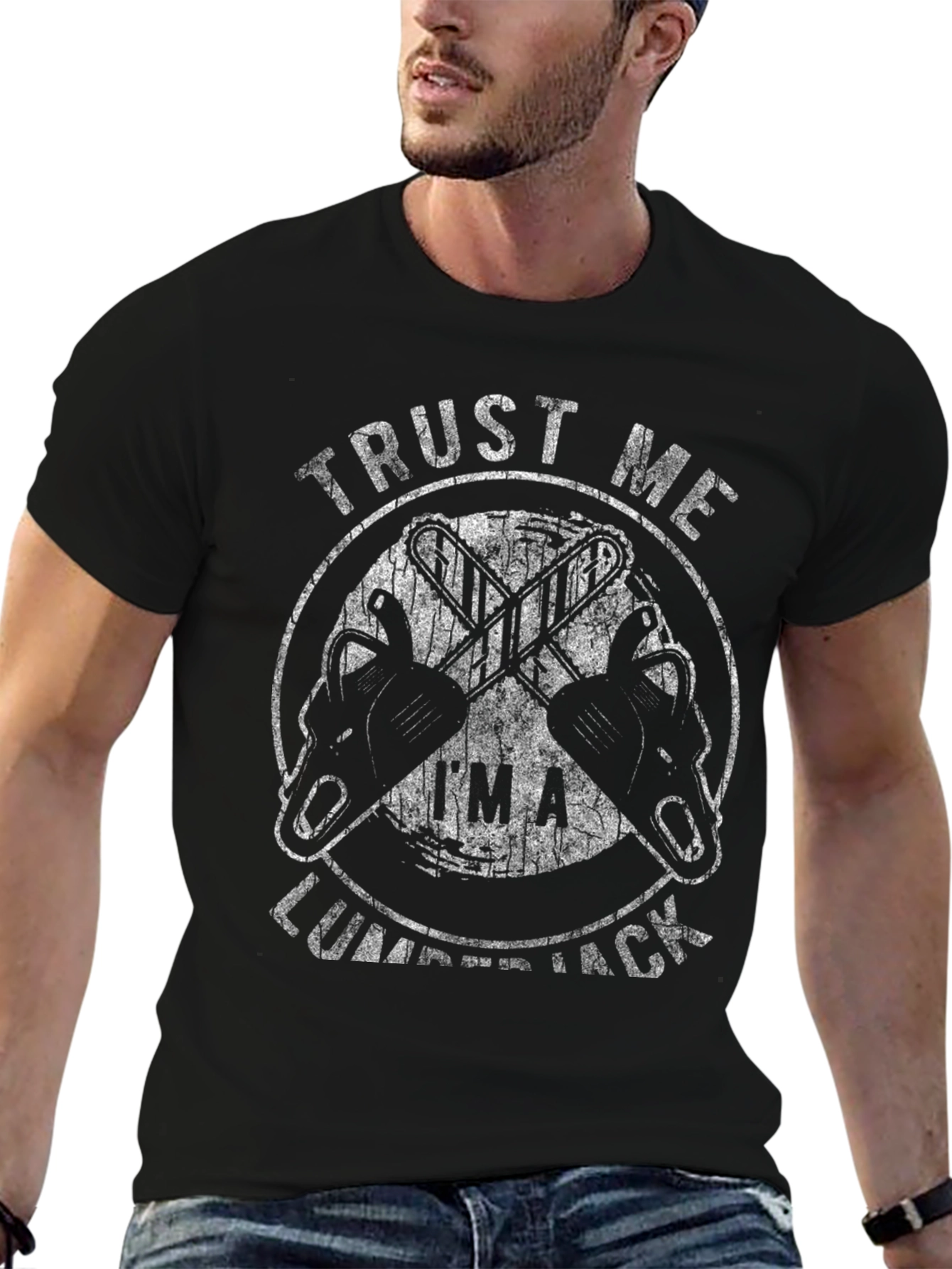 Trust Me Im A Lumberjack Graphic Tee - Black