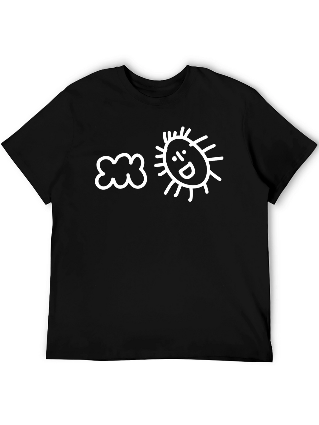 Cloud and Happy Sun Graphic T-Shirt