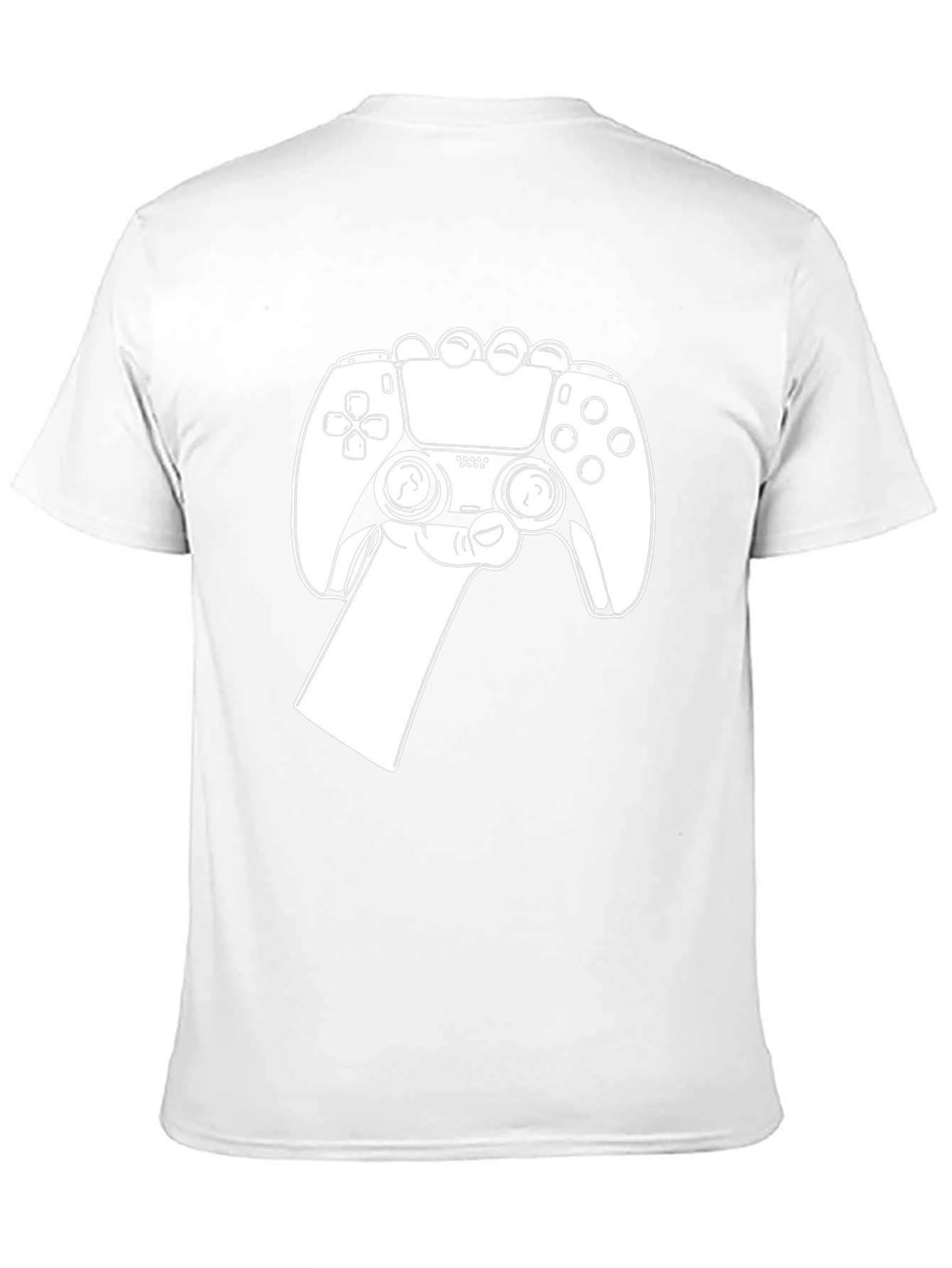 Gamer Style Black T-Shirt - Controller Design