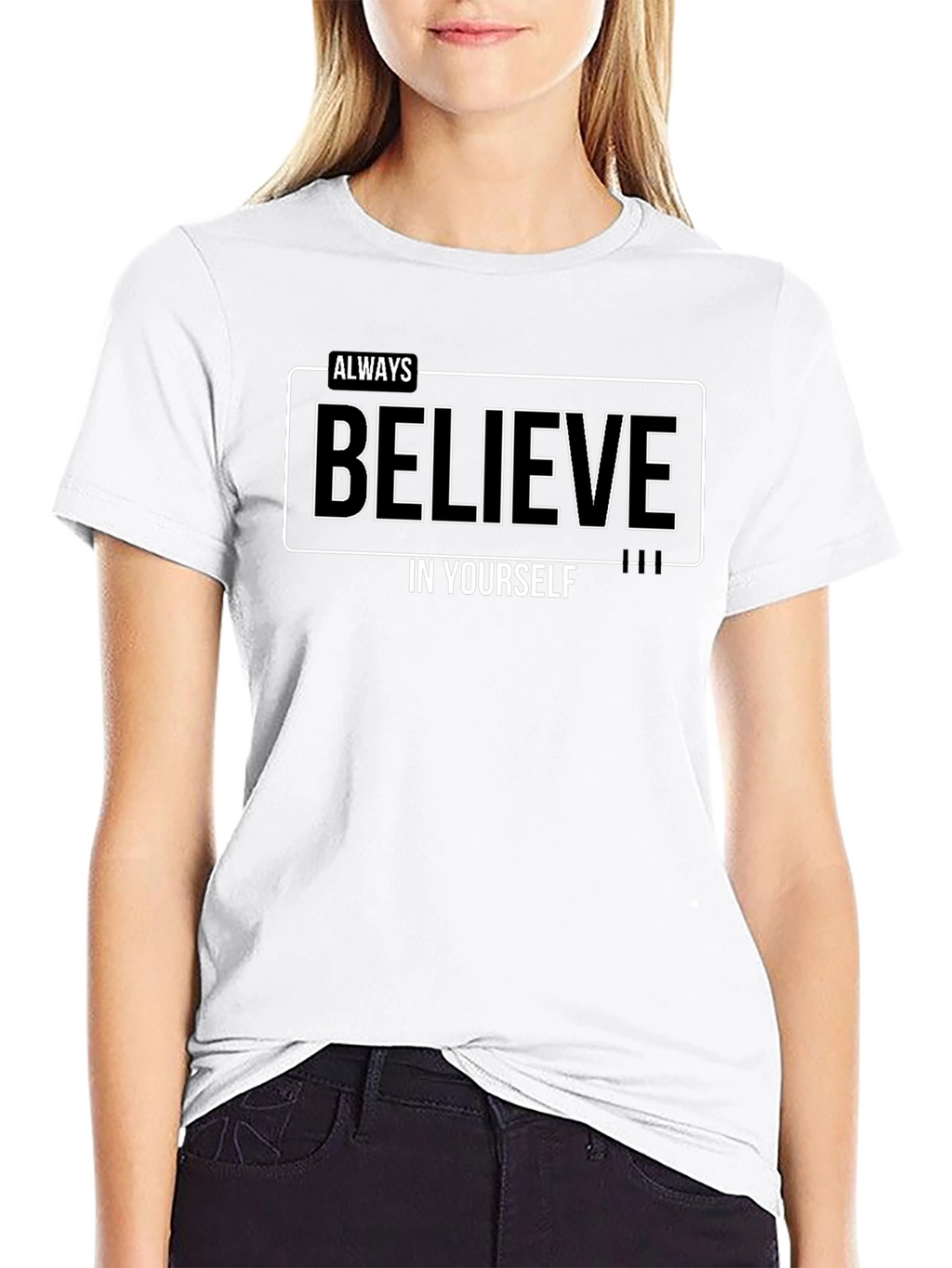 Believe in Yourself Black T-Shirt