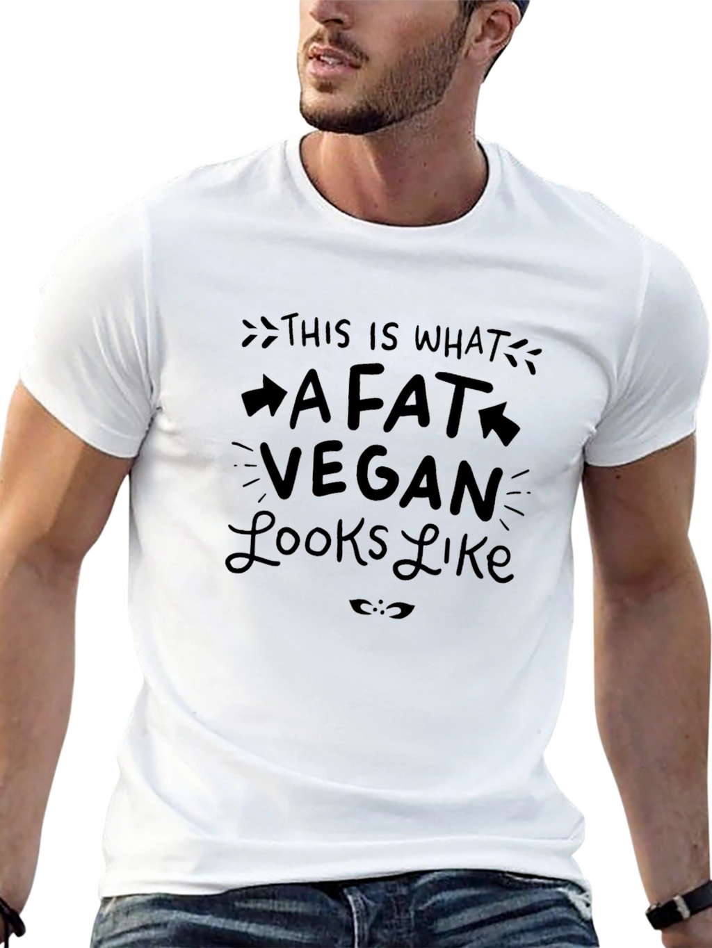 Fat Vegan Graphic Tee - Black T-Shirt