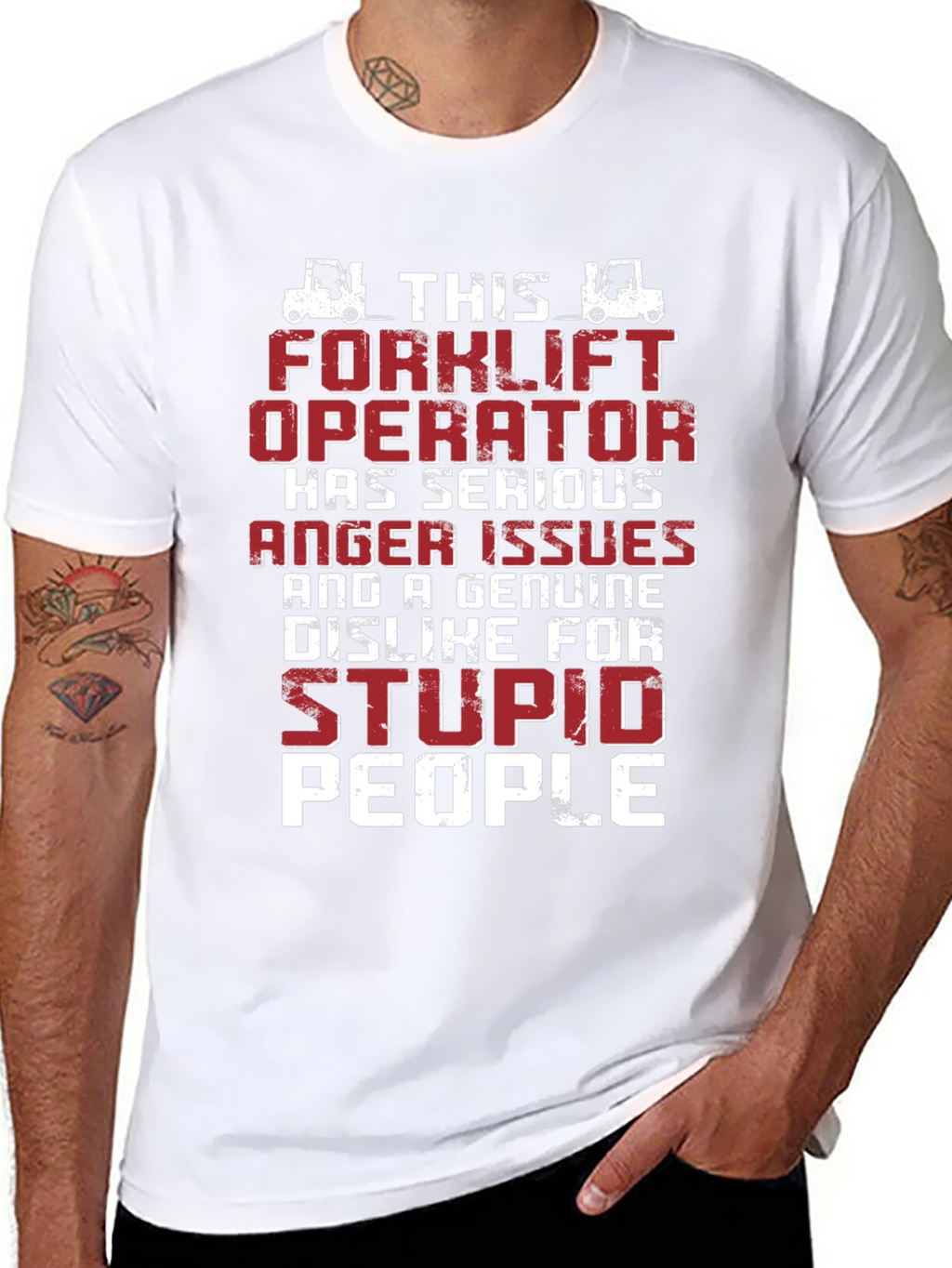 Forklift Operator Anger Issues Graphic T-Shirt