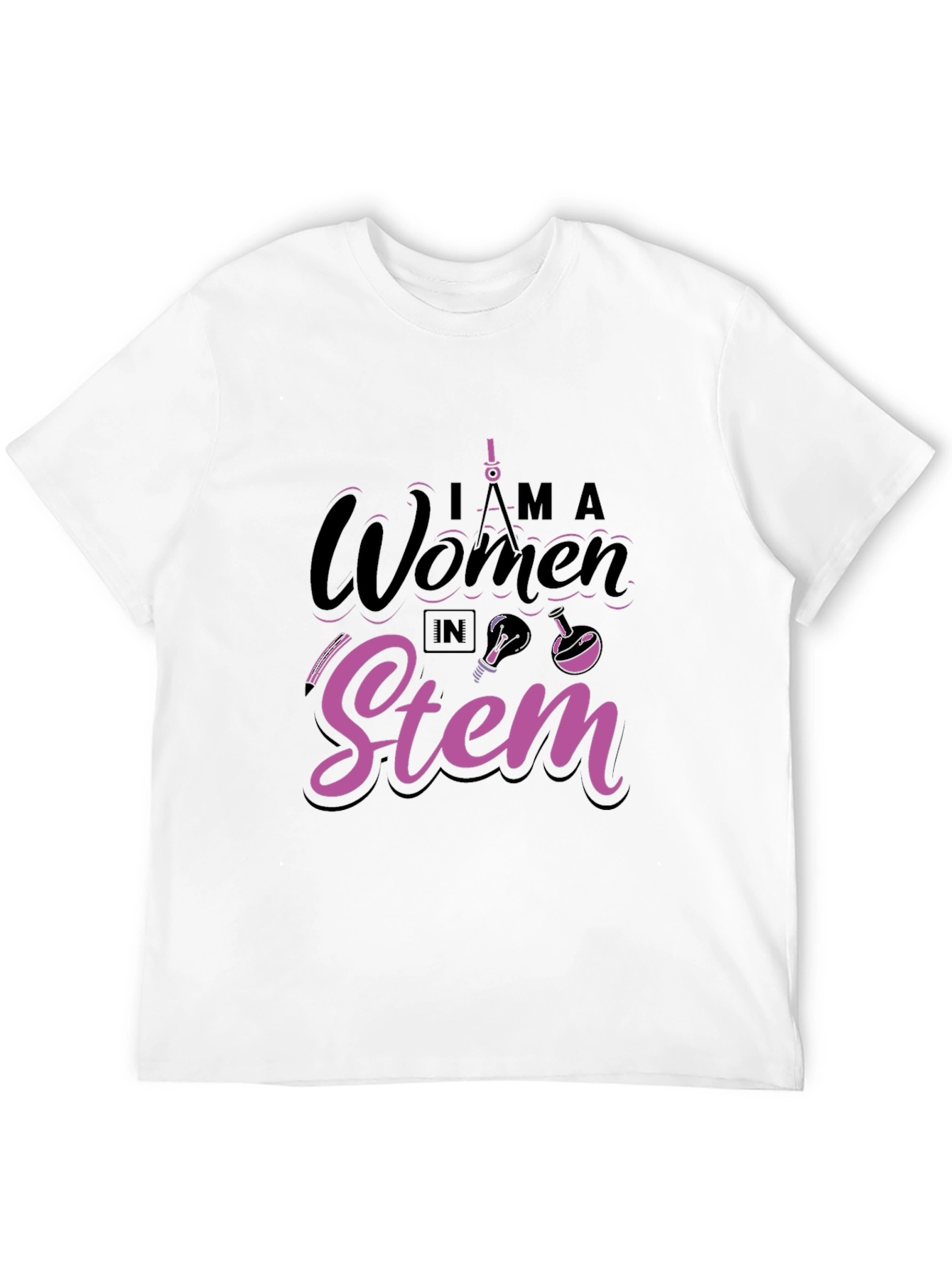I am a Woman in STEM Black T-Shirt