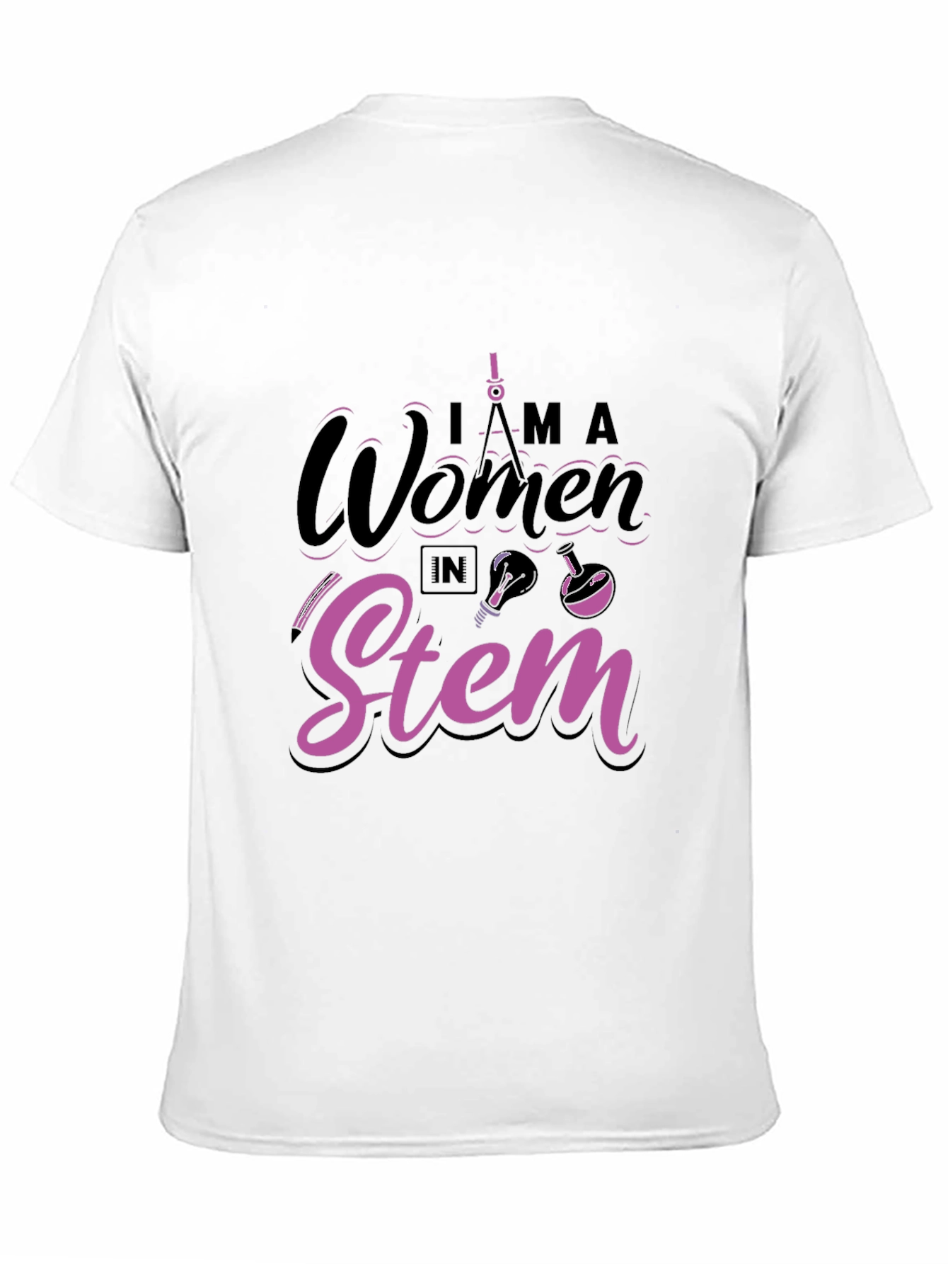 I am a Woman in STEM Black T-Shirt