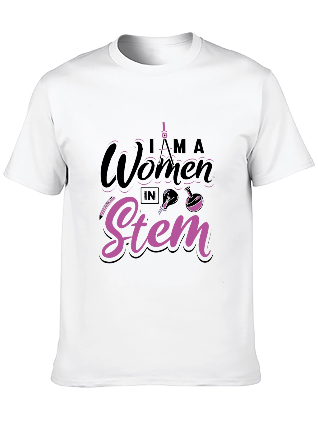 I am a Woman in STEM Black T-Shirt
