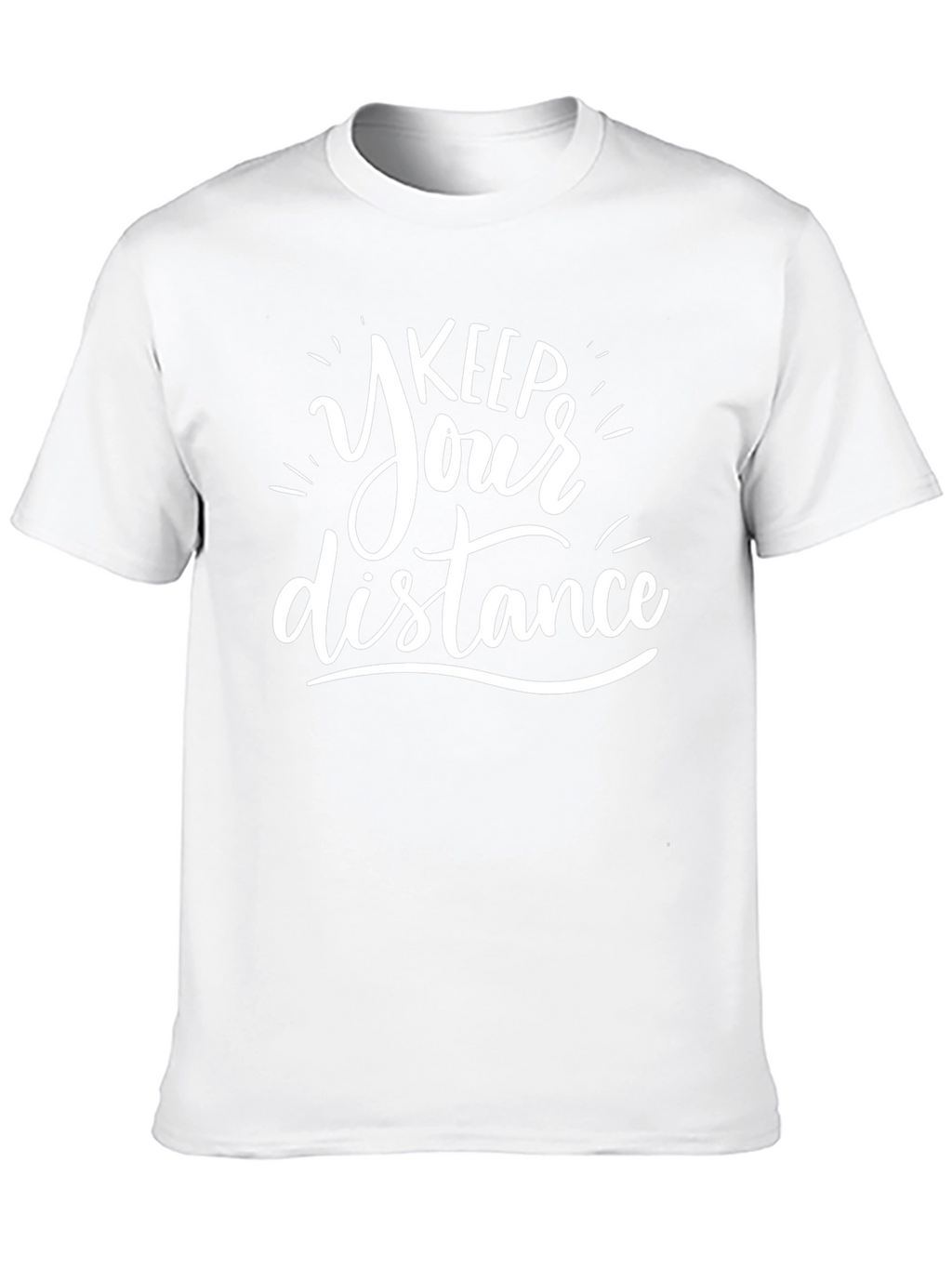 Keep Your Distance Graphic Tee - Black