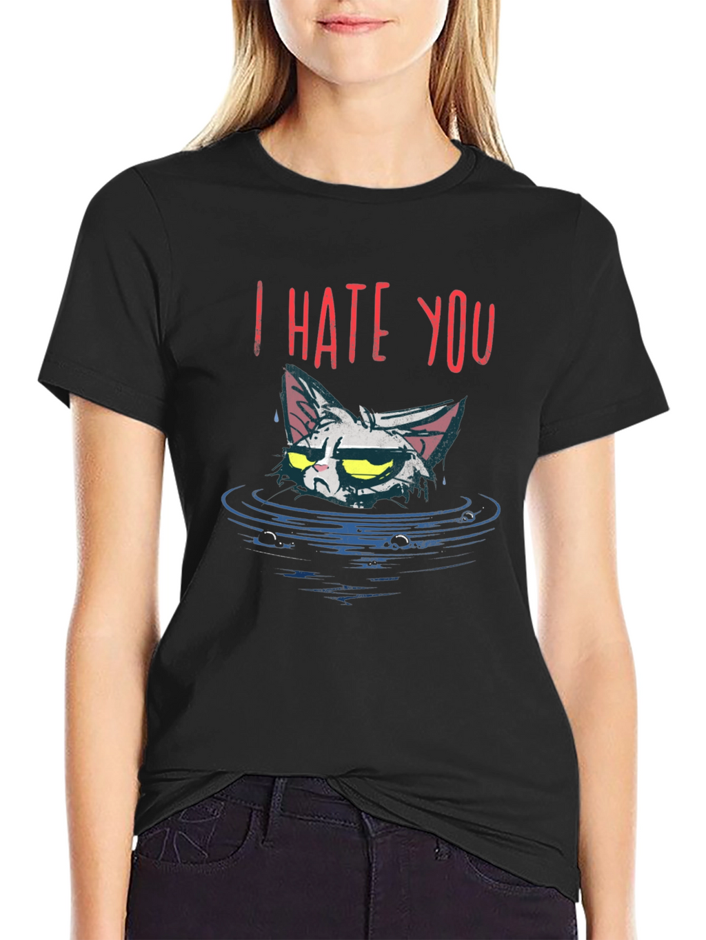 I Hate You Cat T-Shirt - Grumpy Cat Tee