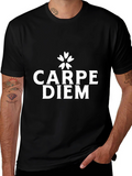 Carpe Diem Black Graphic T-Shirt