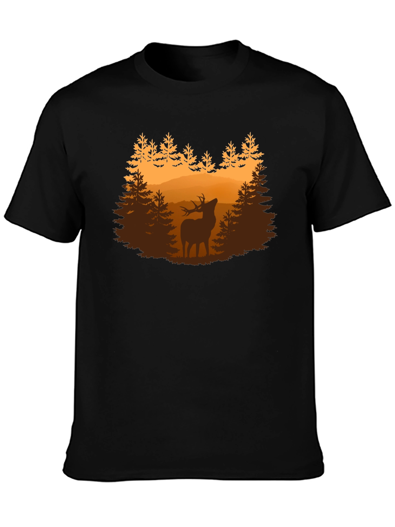 Deer Forest Graphic Tee - Nature Lovers Shirt