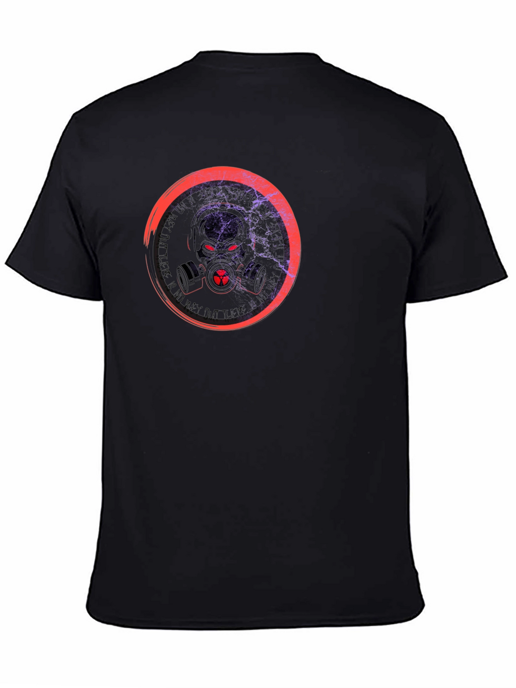 Toxic Gas Mask Graphic Black T-Shirt