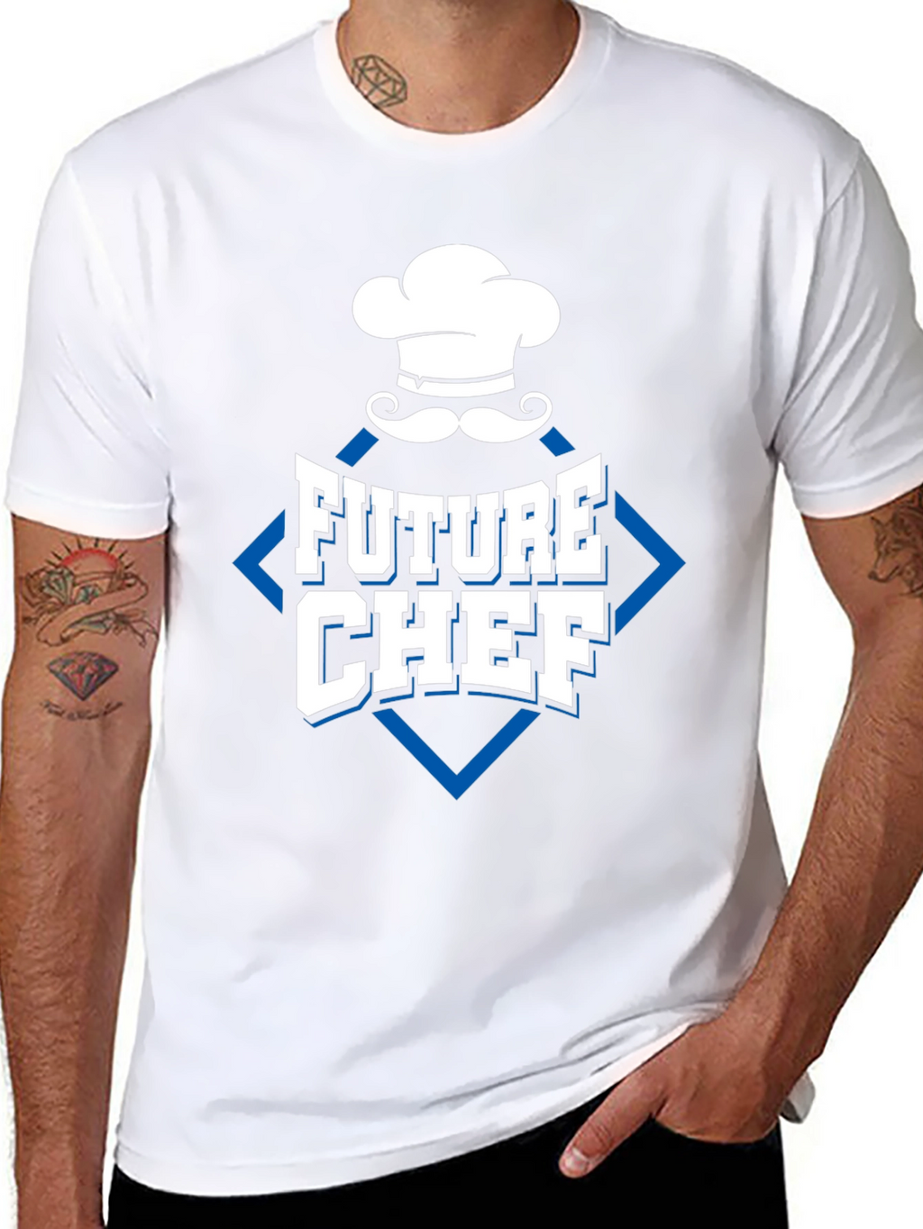Future Chef T-Shirt - Black Cotton Blend Design