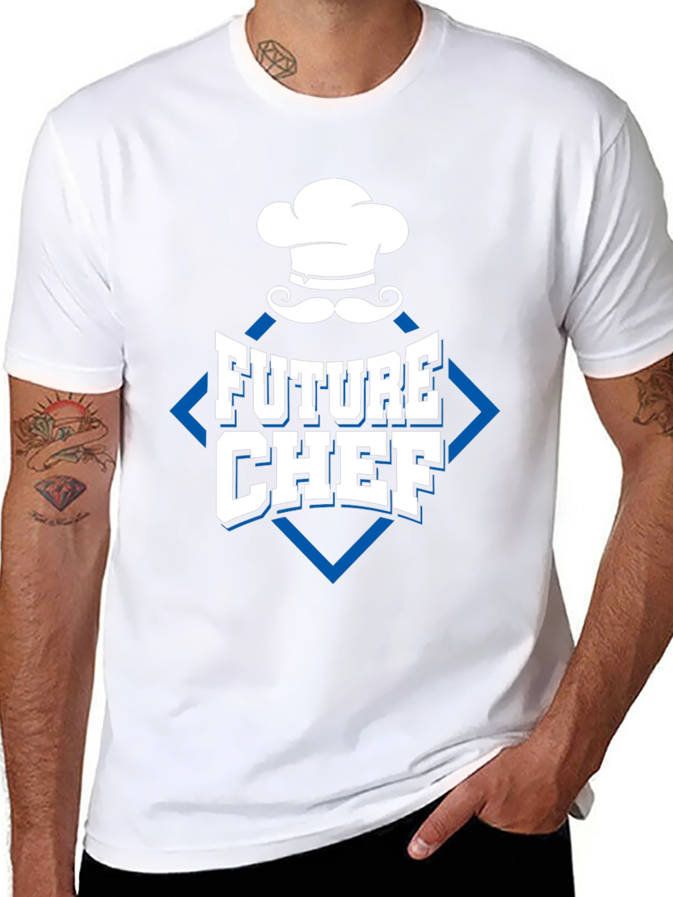 Future Chef T-Shirt - Black Cotton Blend Design