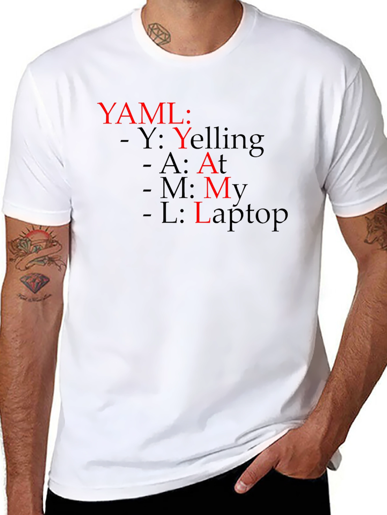 YAML Yelling At My Laptop T-Shirt