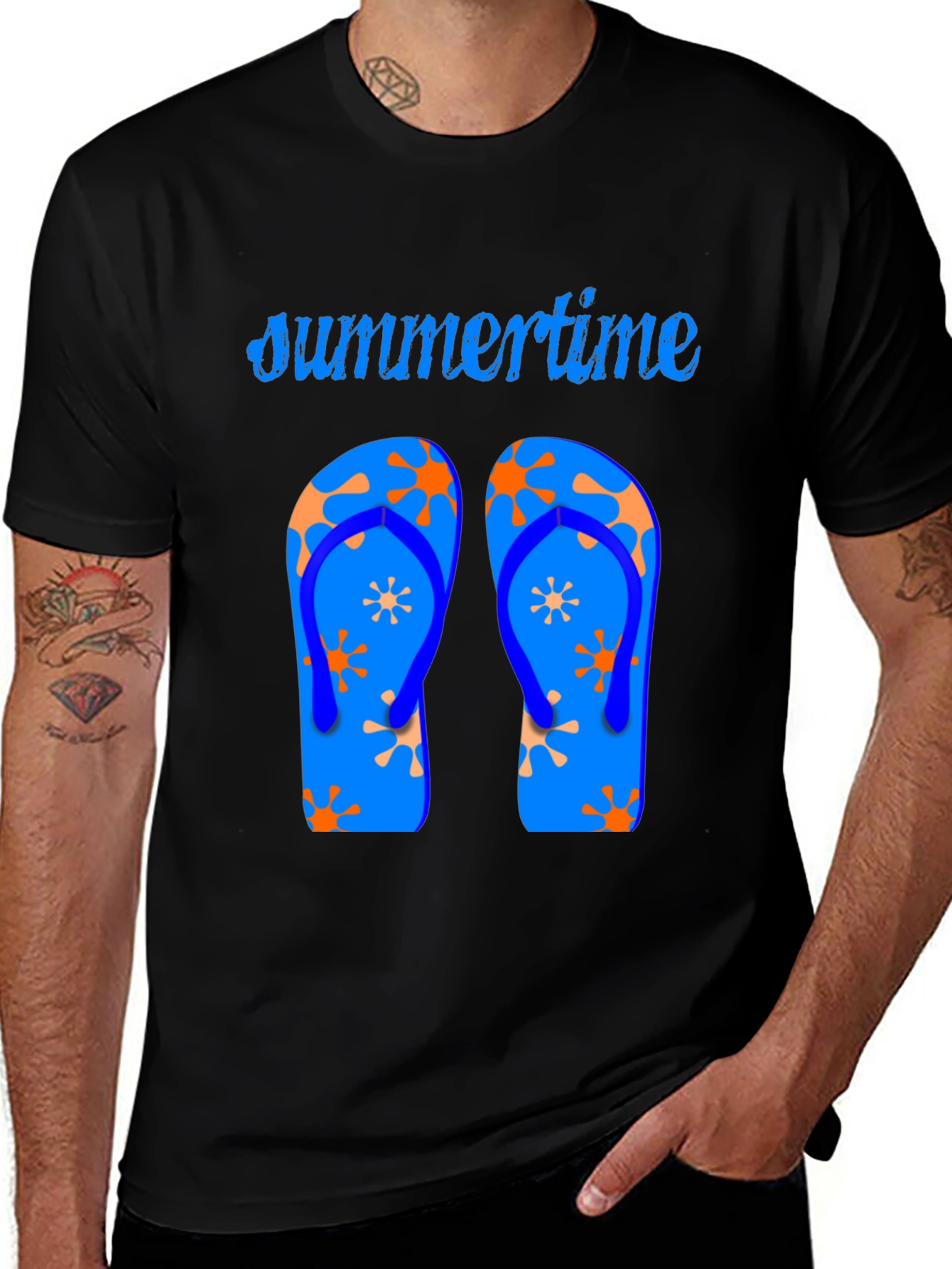 Summertime Flip Flop Graphic Tee