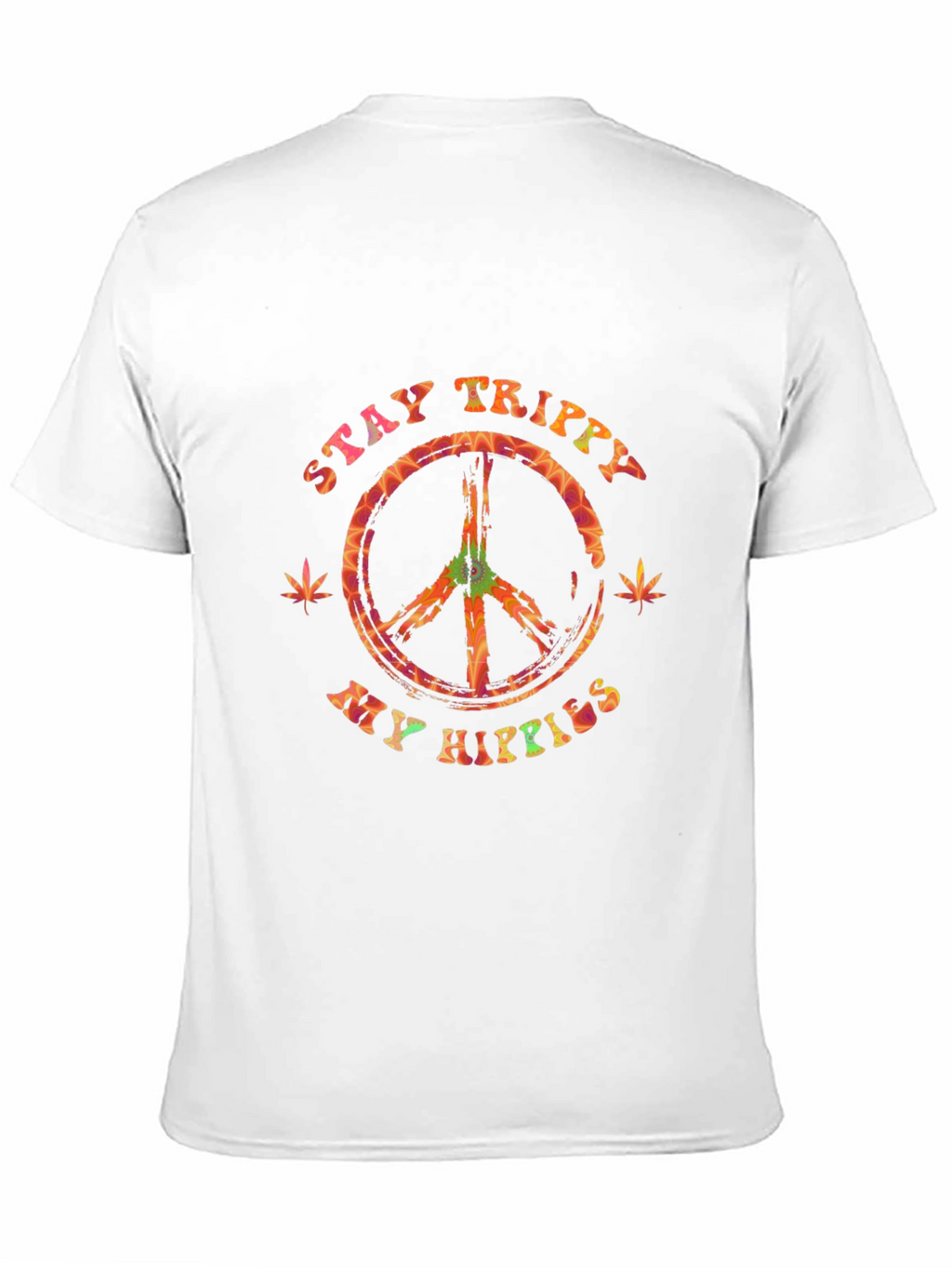 Stay Trippy My Hippies Graphic Tee - Black