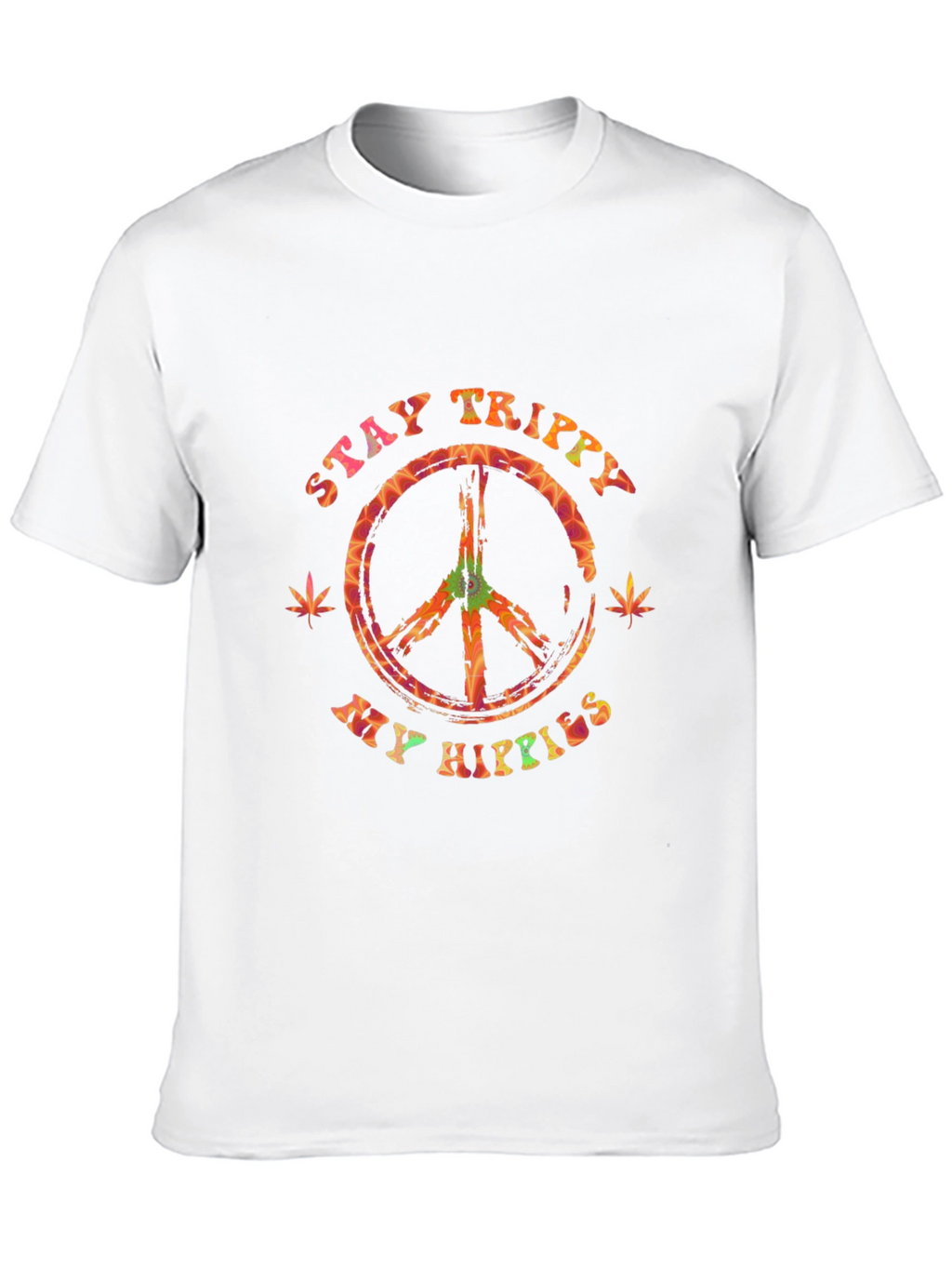 Stay Trippy My Hippies Graphic Tee - Black