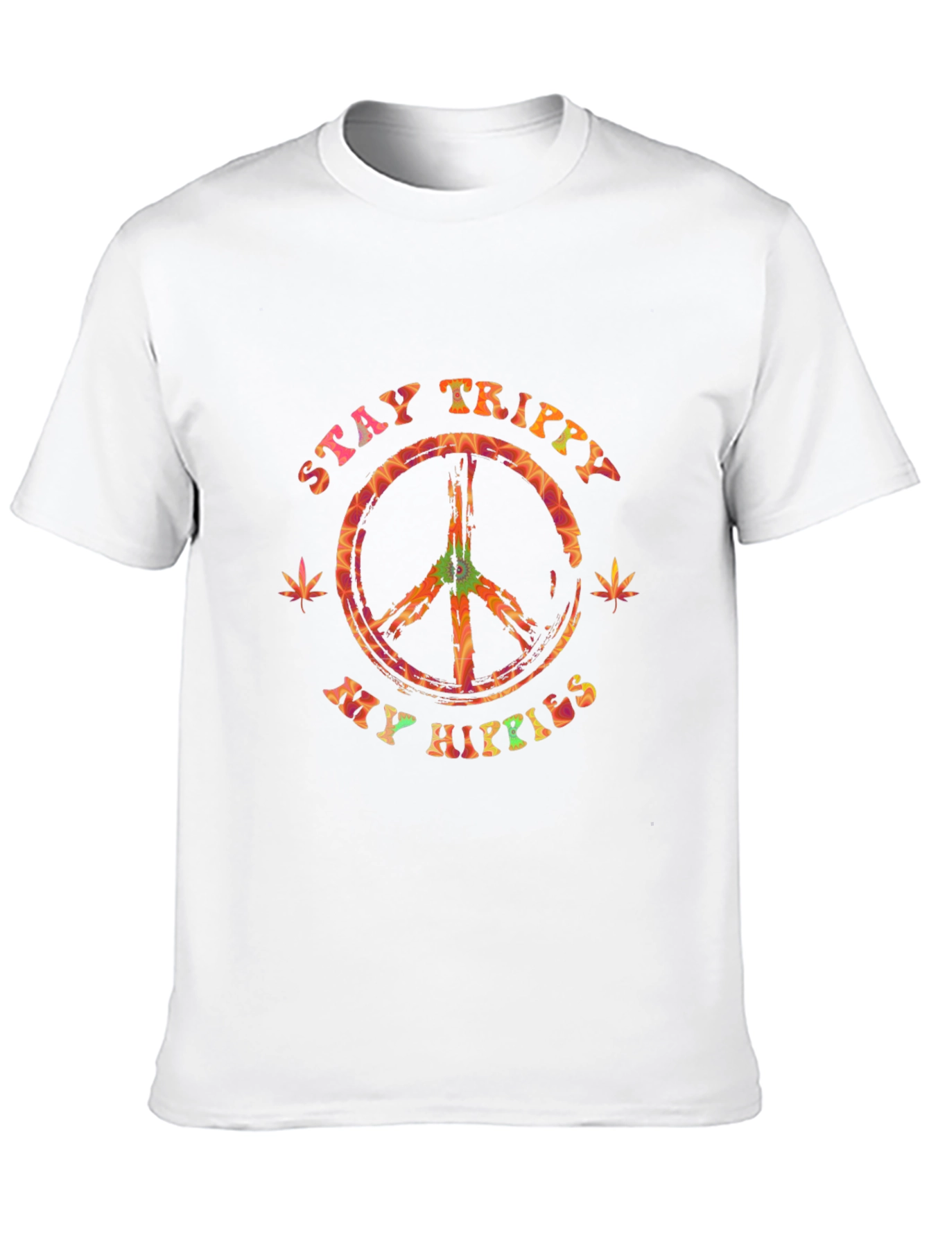 Stay Trippy My Hippies Graphic Tee - Black