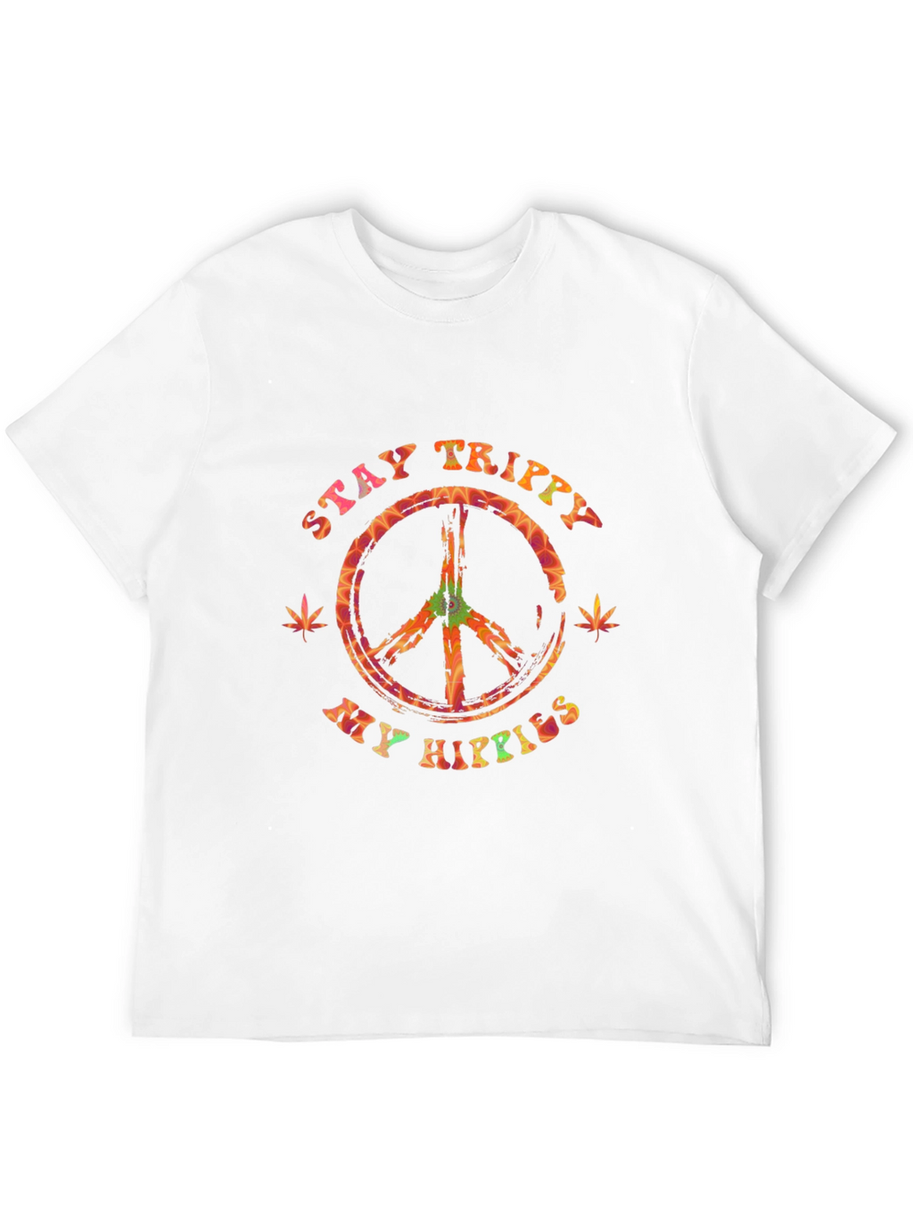 Stay Trippy My Hippies Graphic Tee - Black