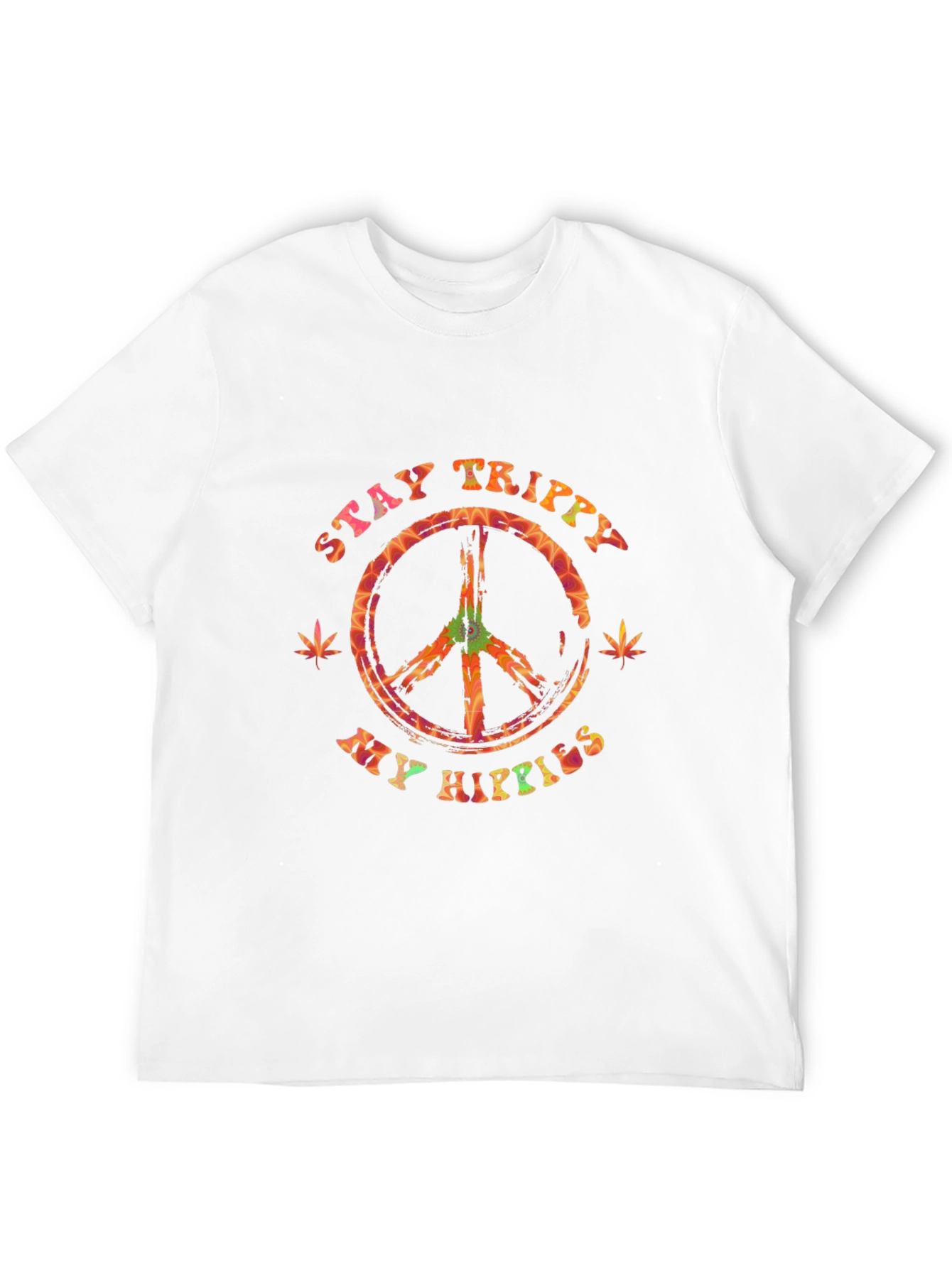 Stay Trippy My Hippies Graphic Tee - Black