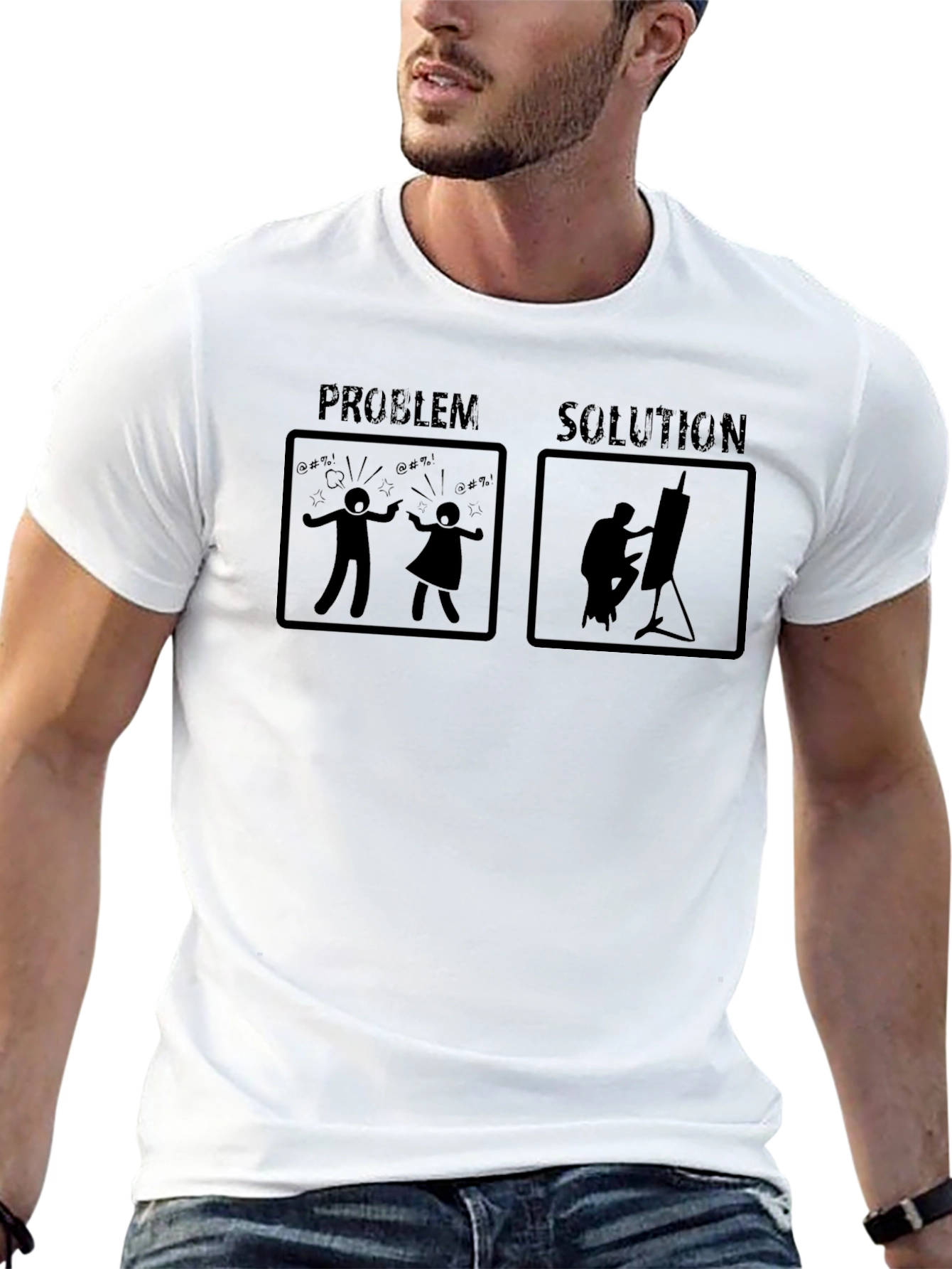 Problem Solution Artist Graphic T-Shirt