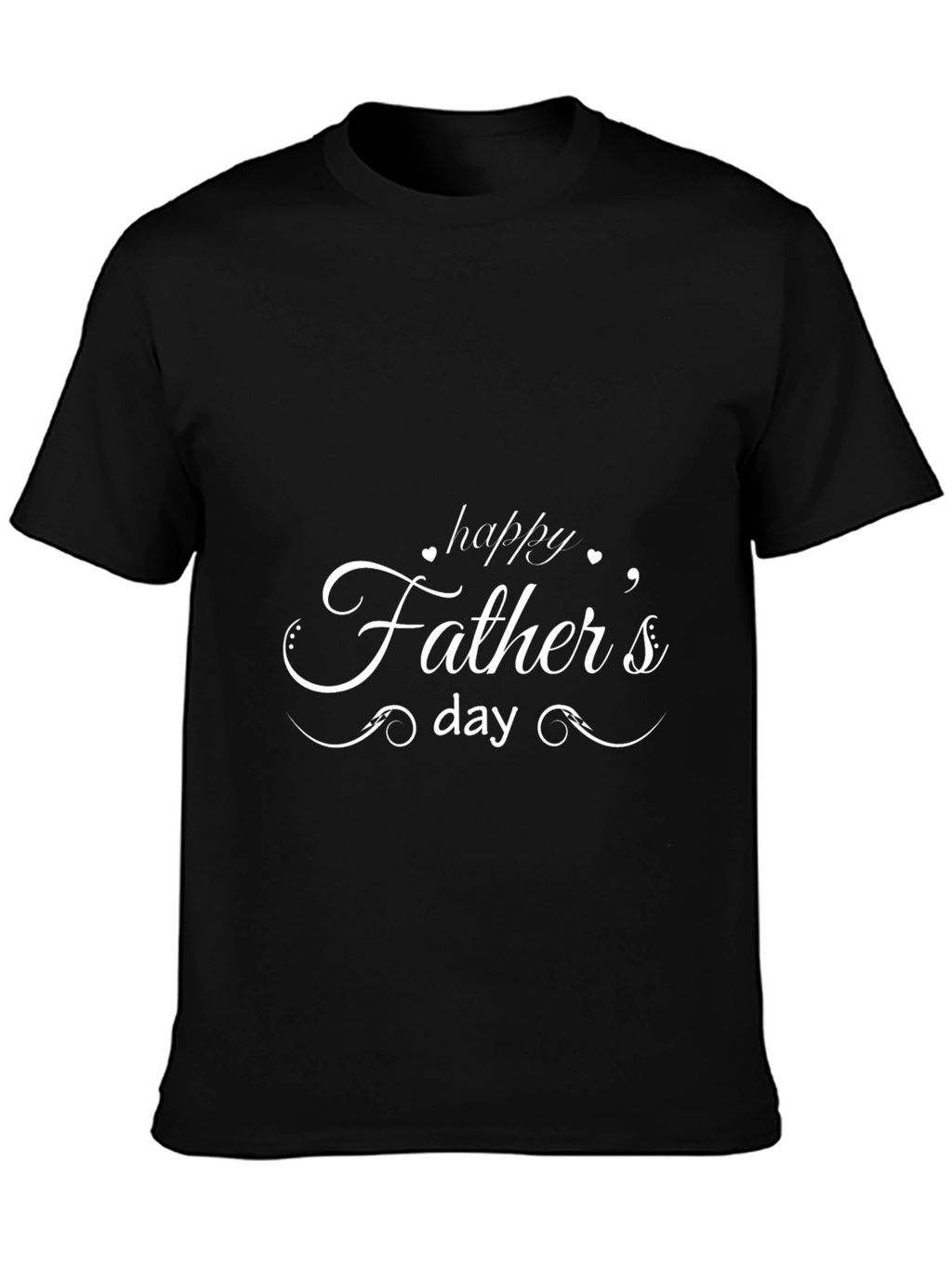 Happy Fathers Day Black T-Shirt