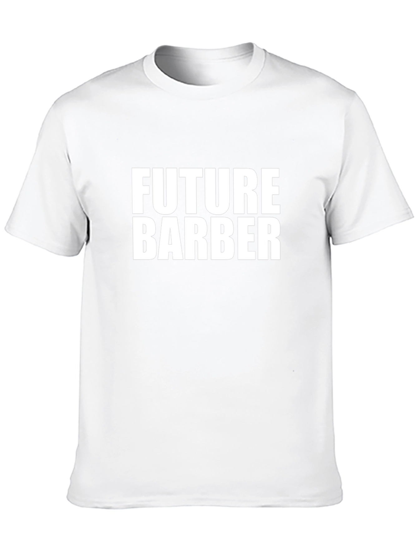 Future Barber T-Shirt - Black Crew Neck Graphic Tee