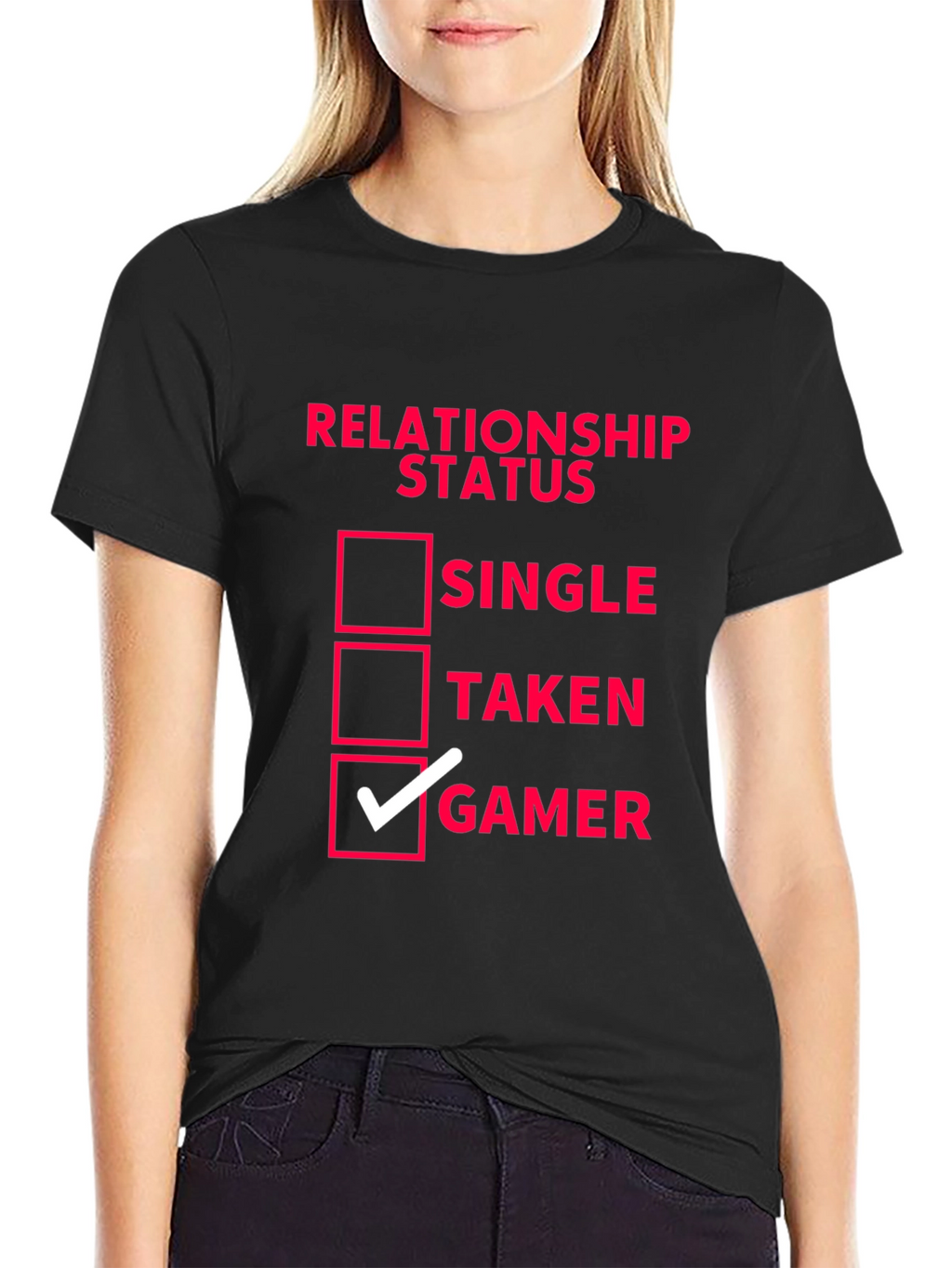 Relationship Status Gamer T-Shirt - Black