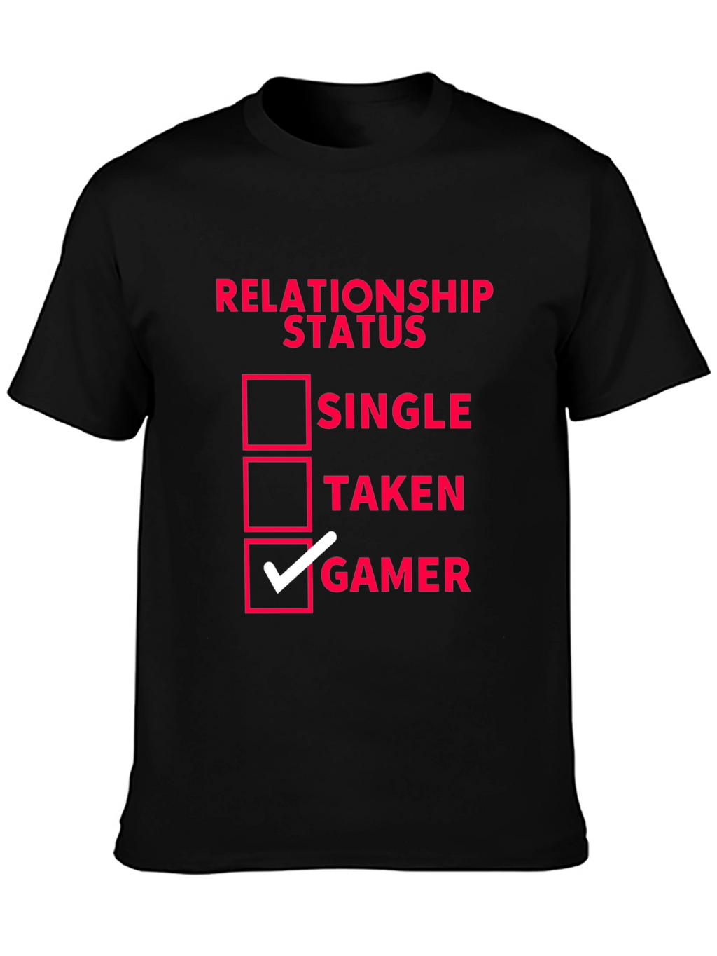 Relationship Status Gamer T-Shirt - Black