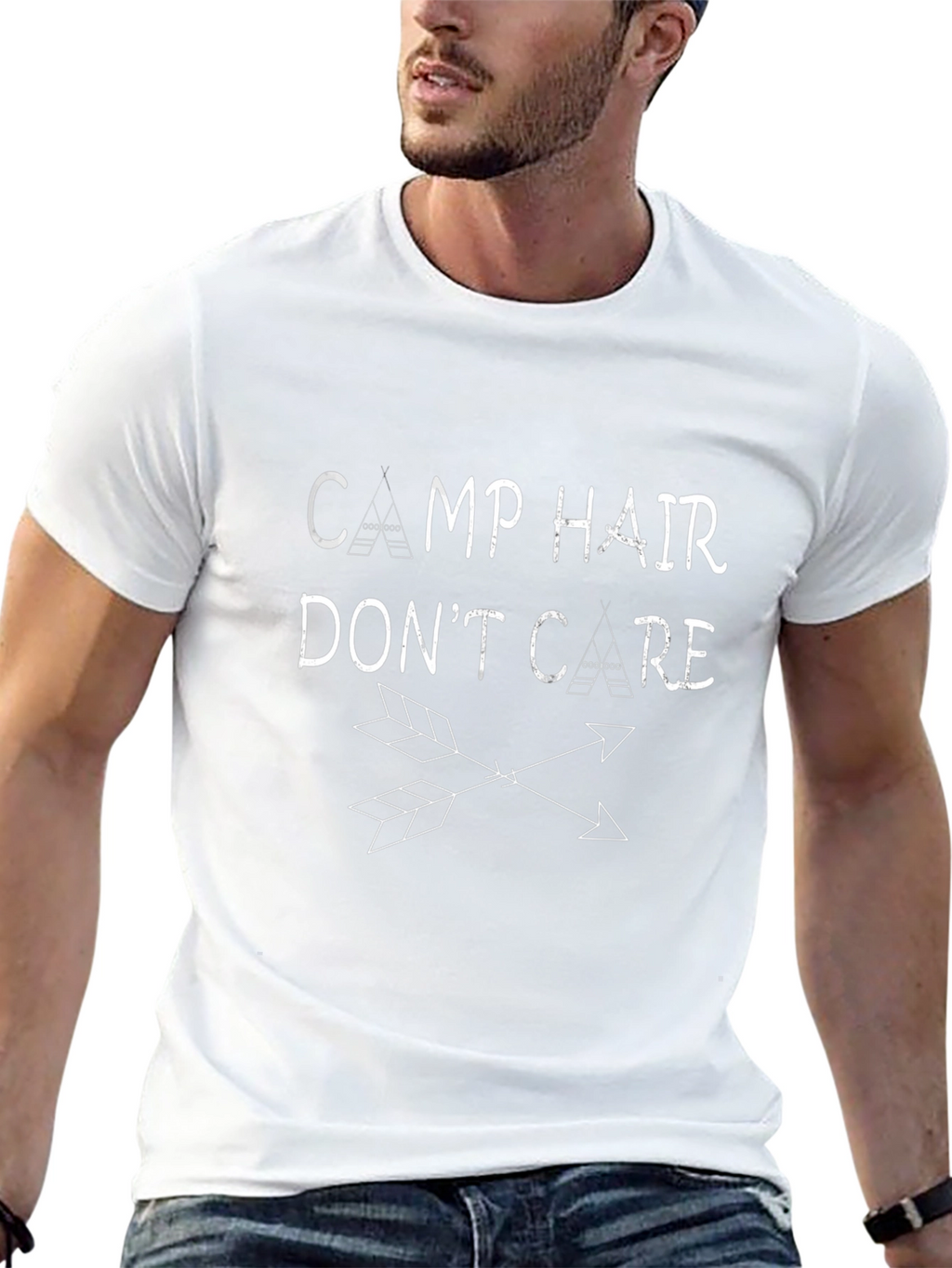 Camp Hair Dont Care Black T-Shirt