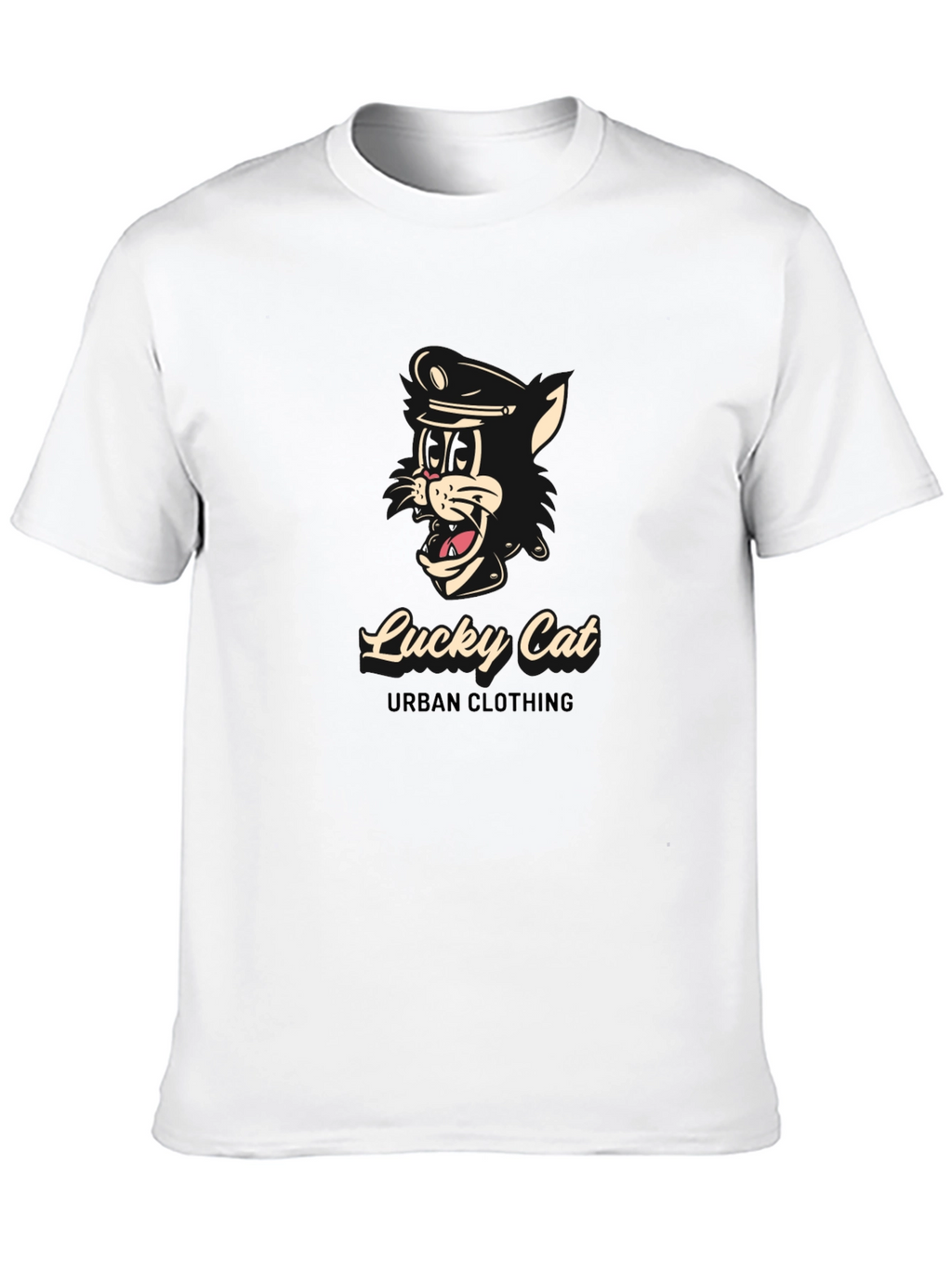 Lucky Cat Black T-Shirt