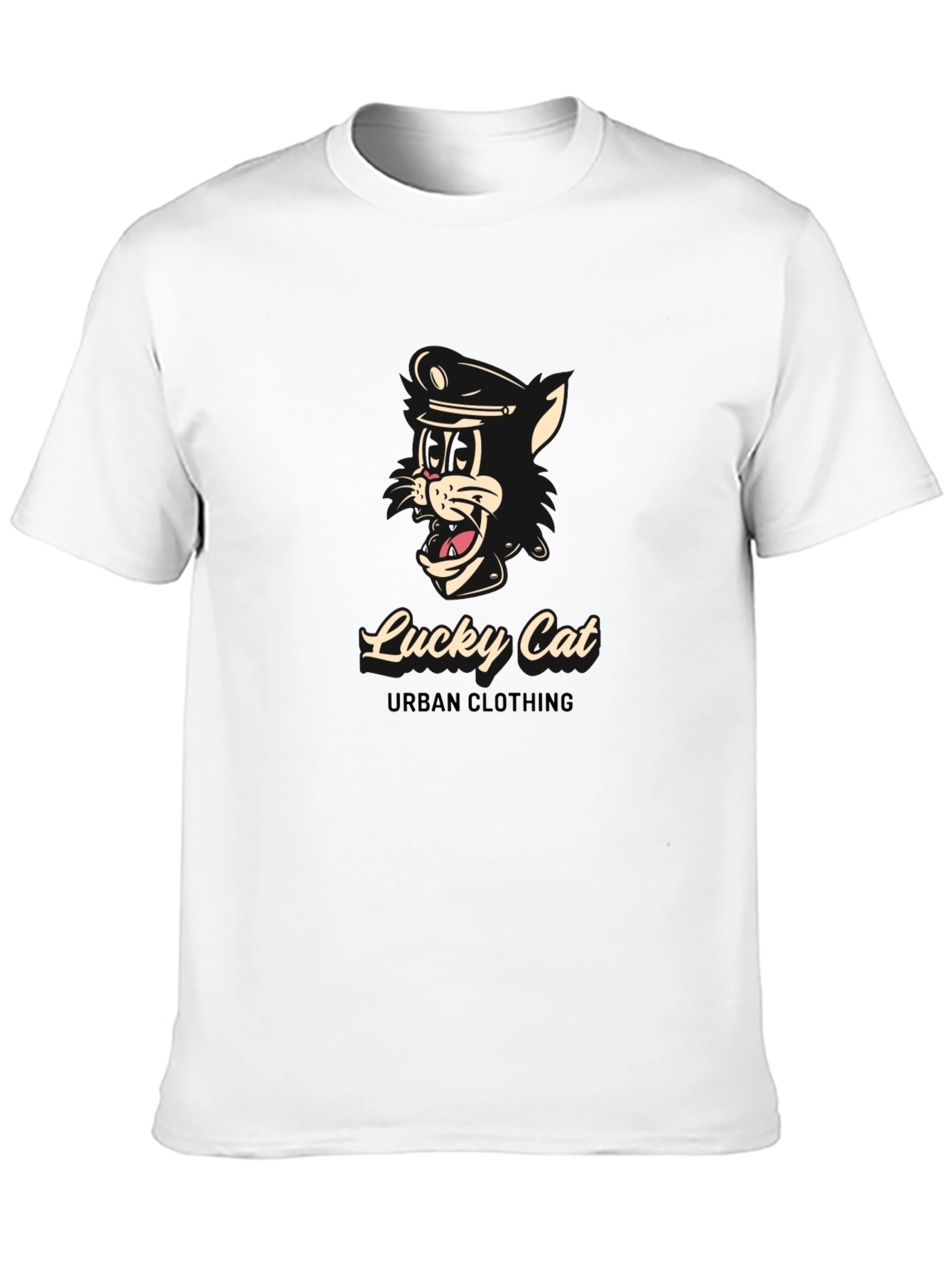 Lucky Cat Black T-Shirt