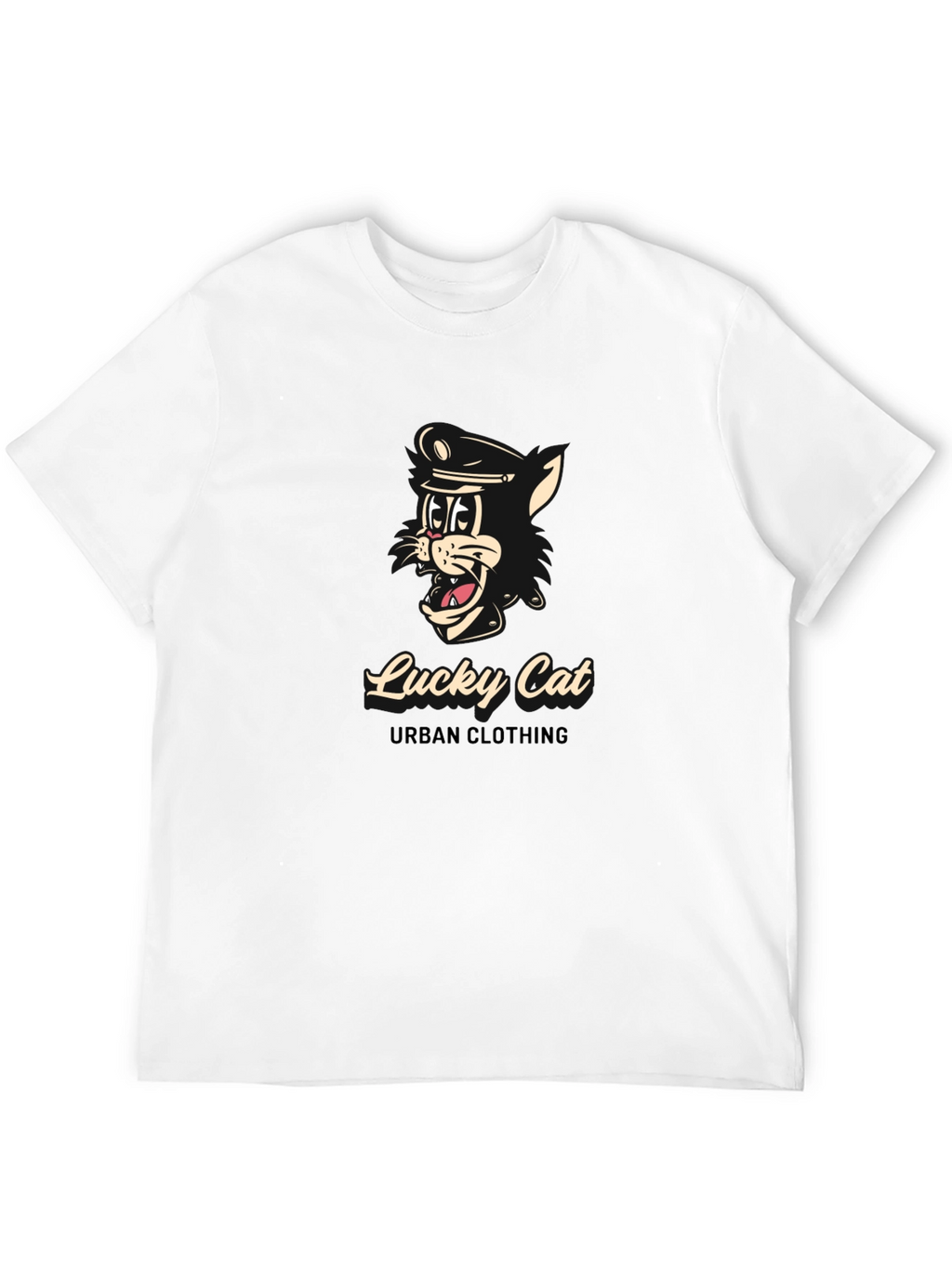 Lucky Cat Black T-Shirt