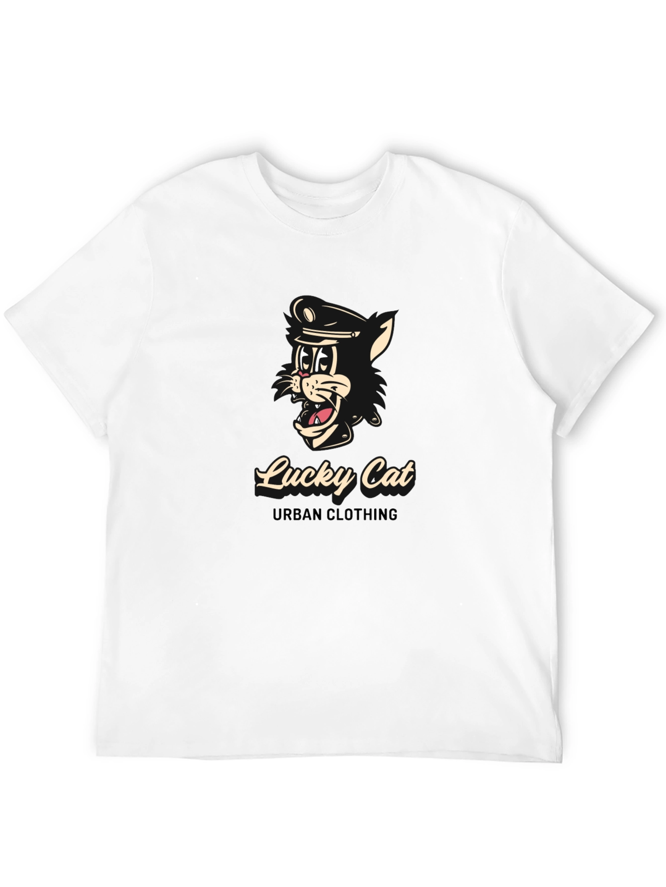Lucky Cat Black T-Shirt