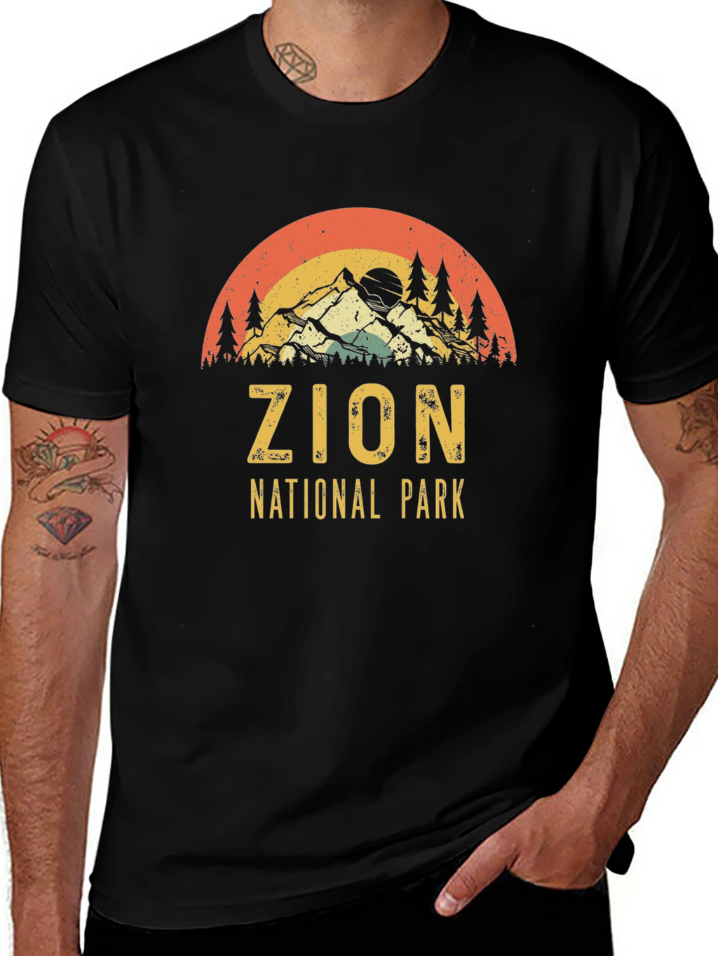 Zion National Park Retro Graphic Tee