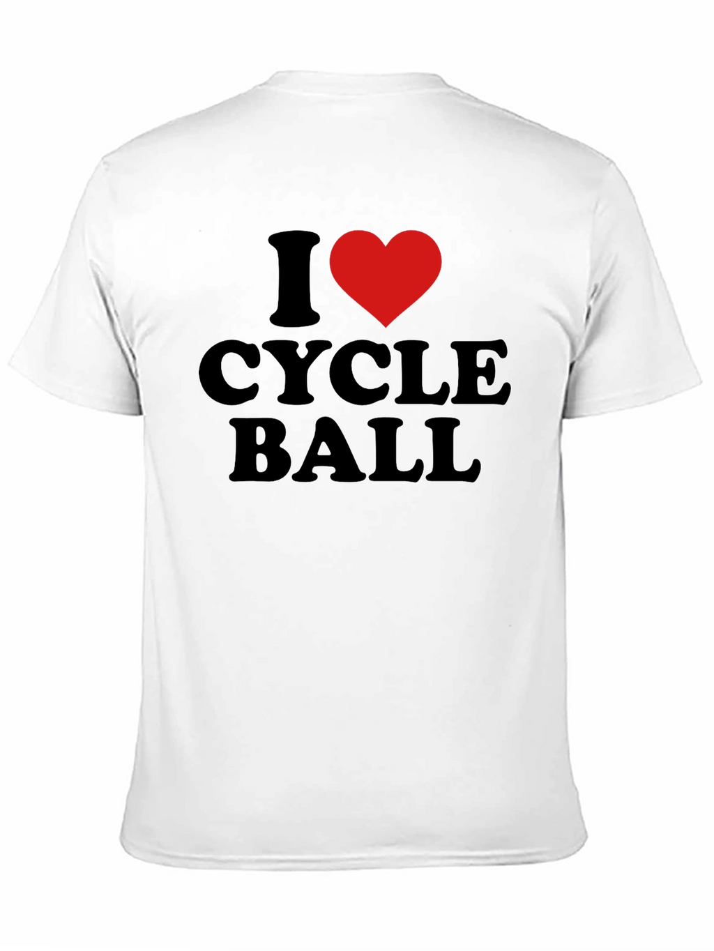 I Love Cycle Ball T-Shirt - Black Cotton Tee