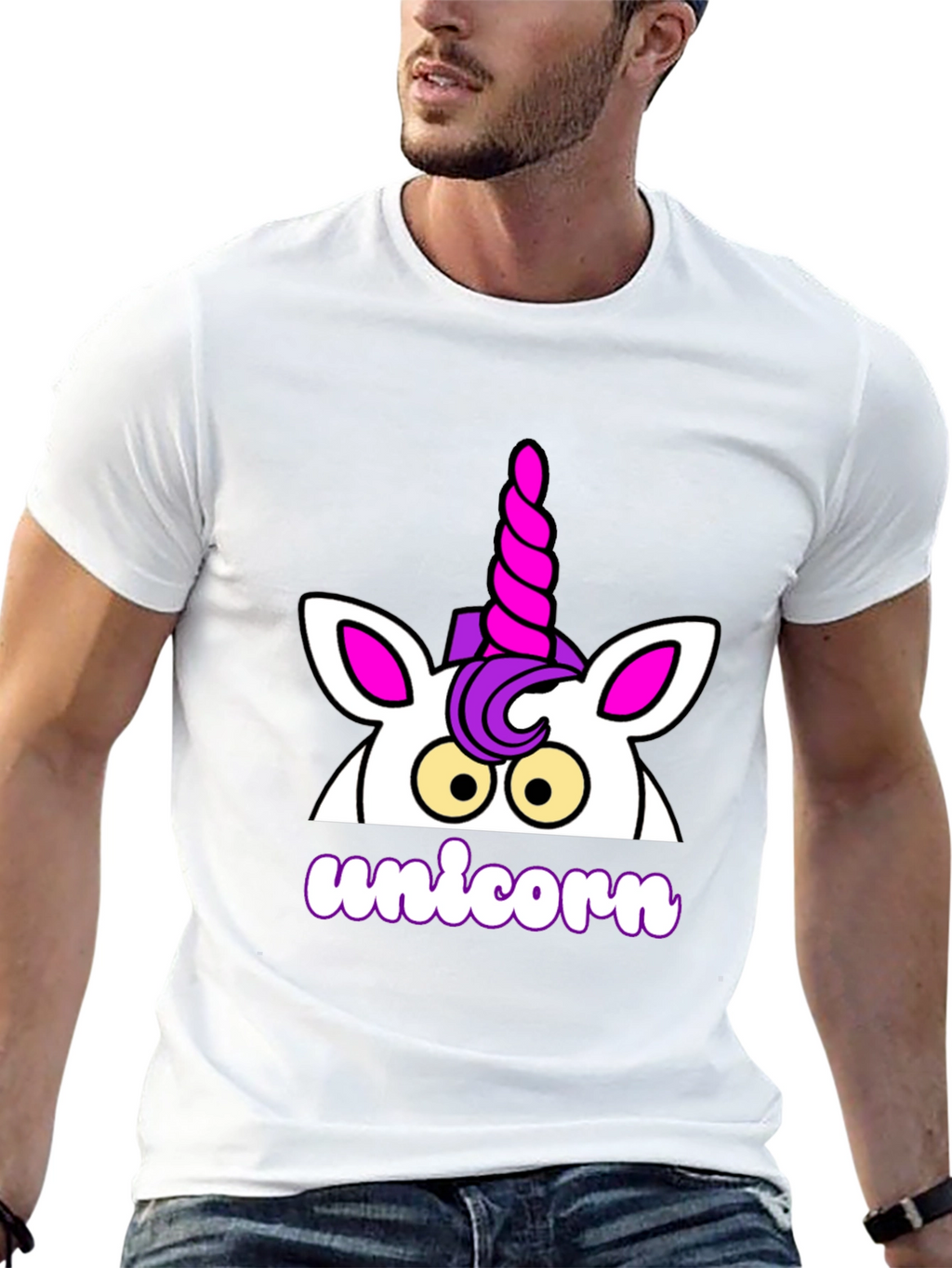Unicorn Graphic T-Shirt - Black