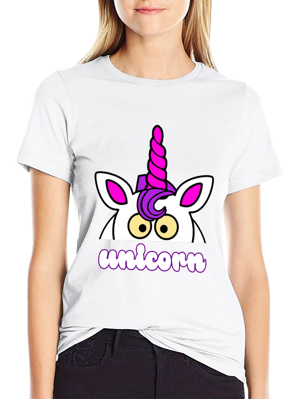 Unicorn Graphic T-Shirt - Black