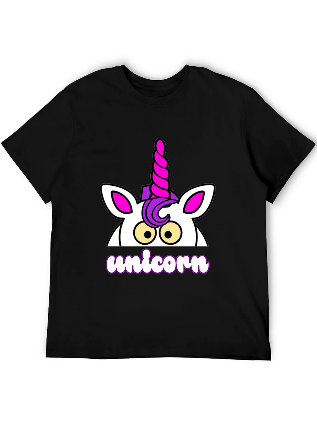 Unicorn Graphic T-Shirt - Black