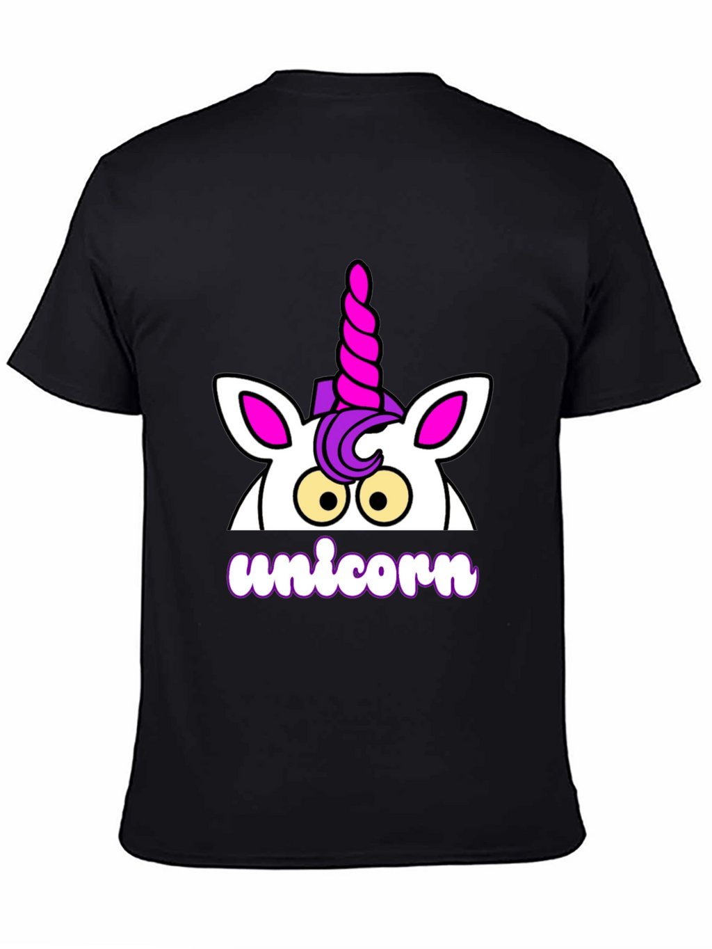 Unicorn Graphic T-Shirt - Black