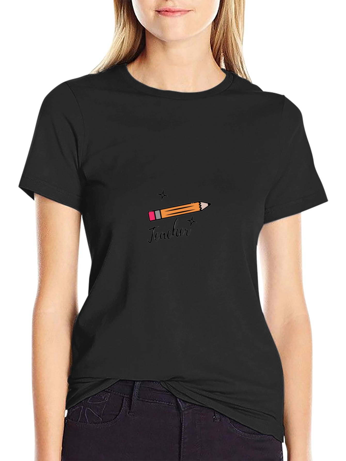 Teacher Pencil Graphic T-Shirt