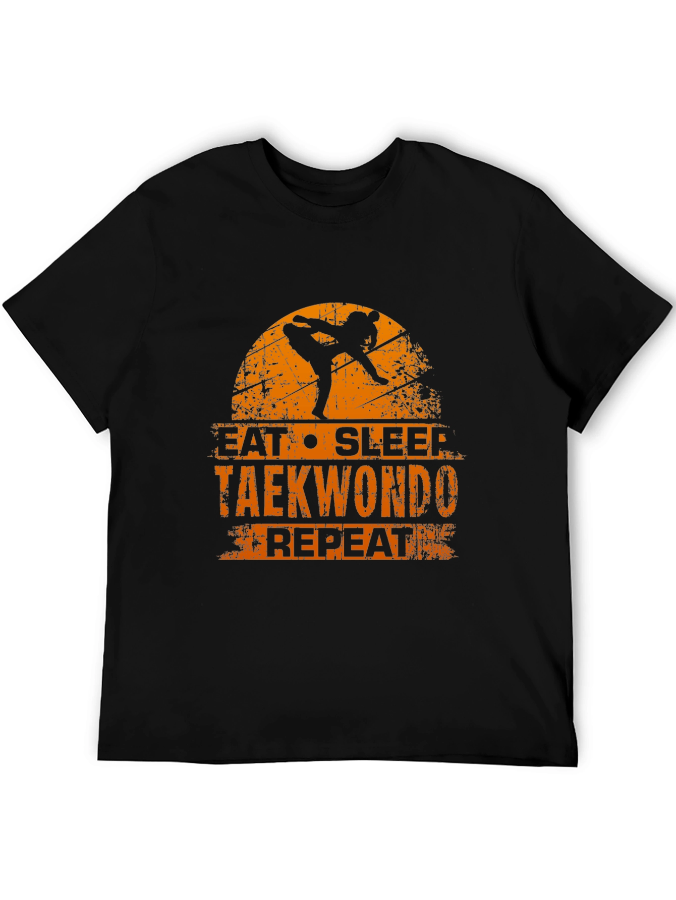 Eat Sleep Taekwondo Repeat Black T-Shirt