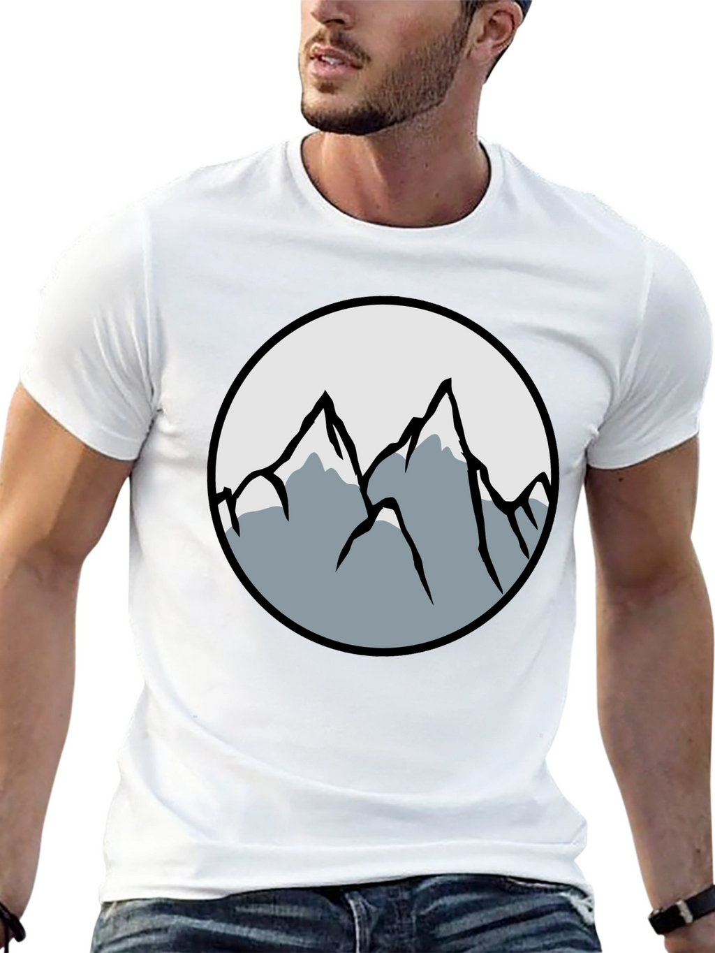 Mountain Graphic Black T-Shirt